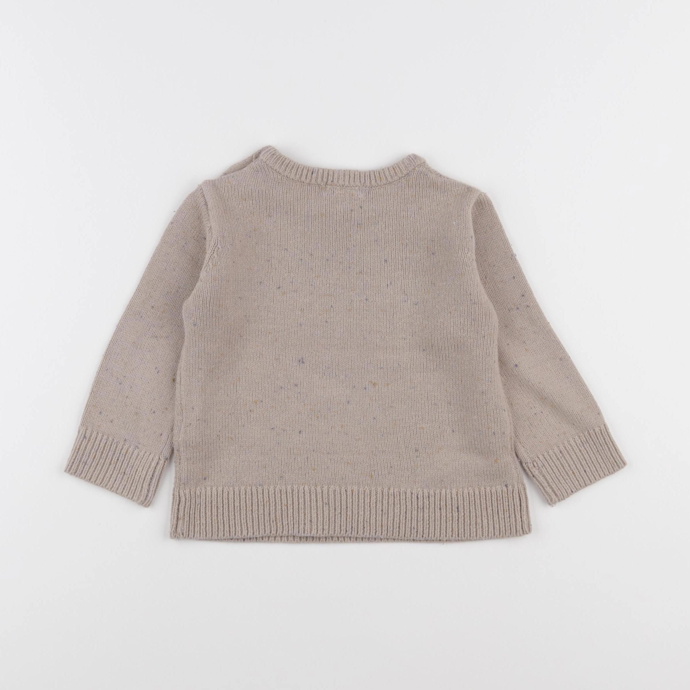 Vertbaudet - pull beige - 2 ans