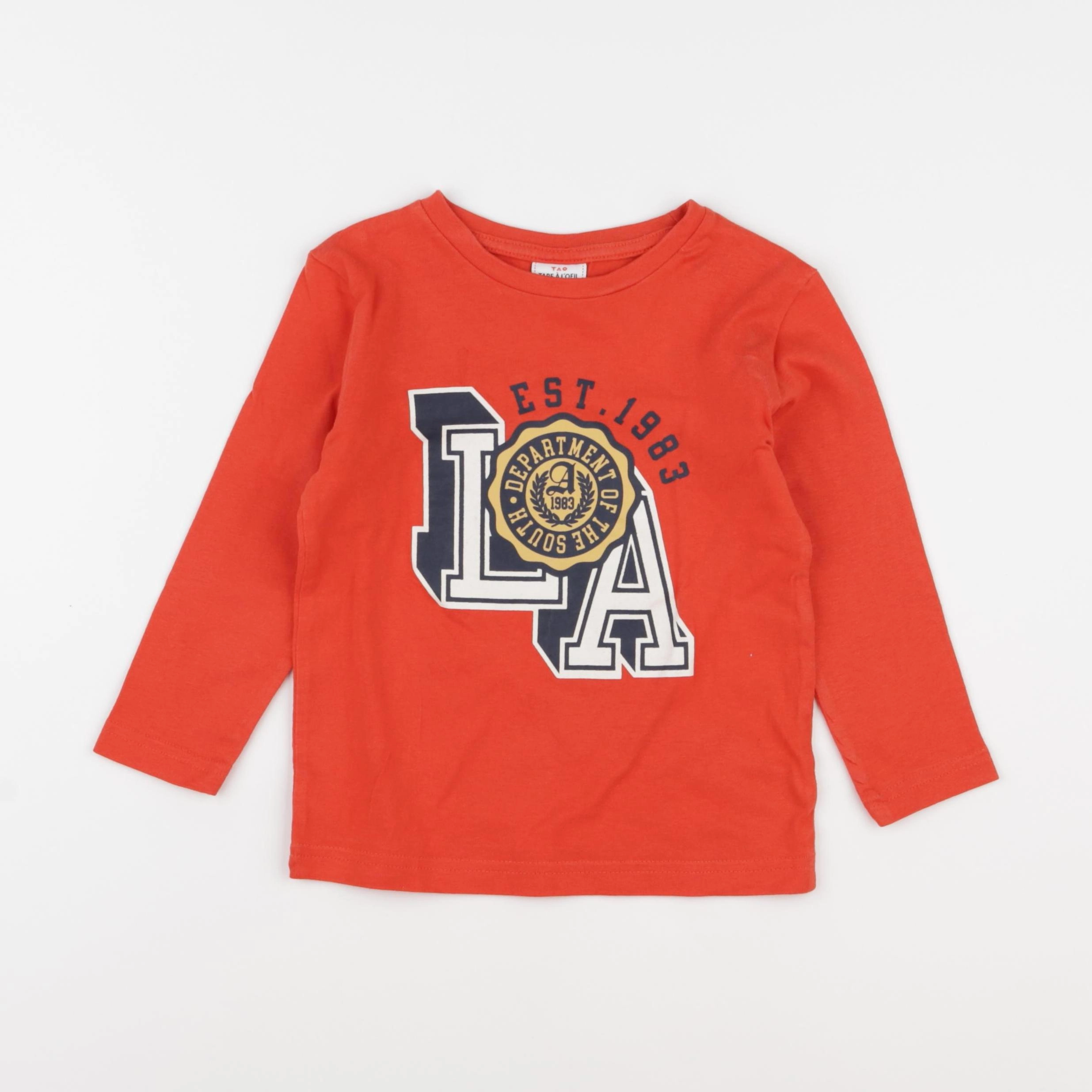 Tape à l'oeil - tee-shirt rouge - 3 ans