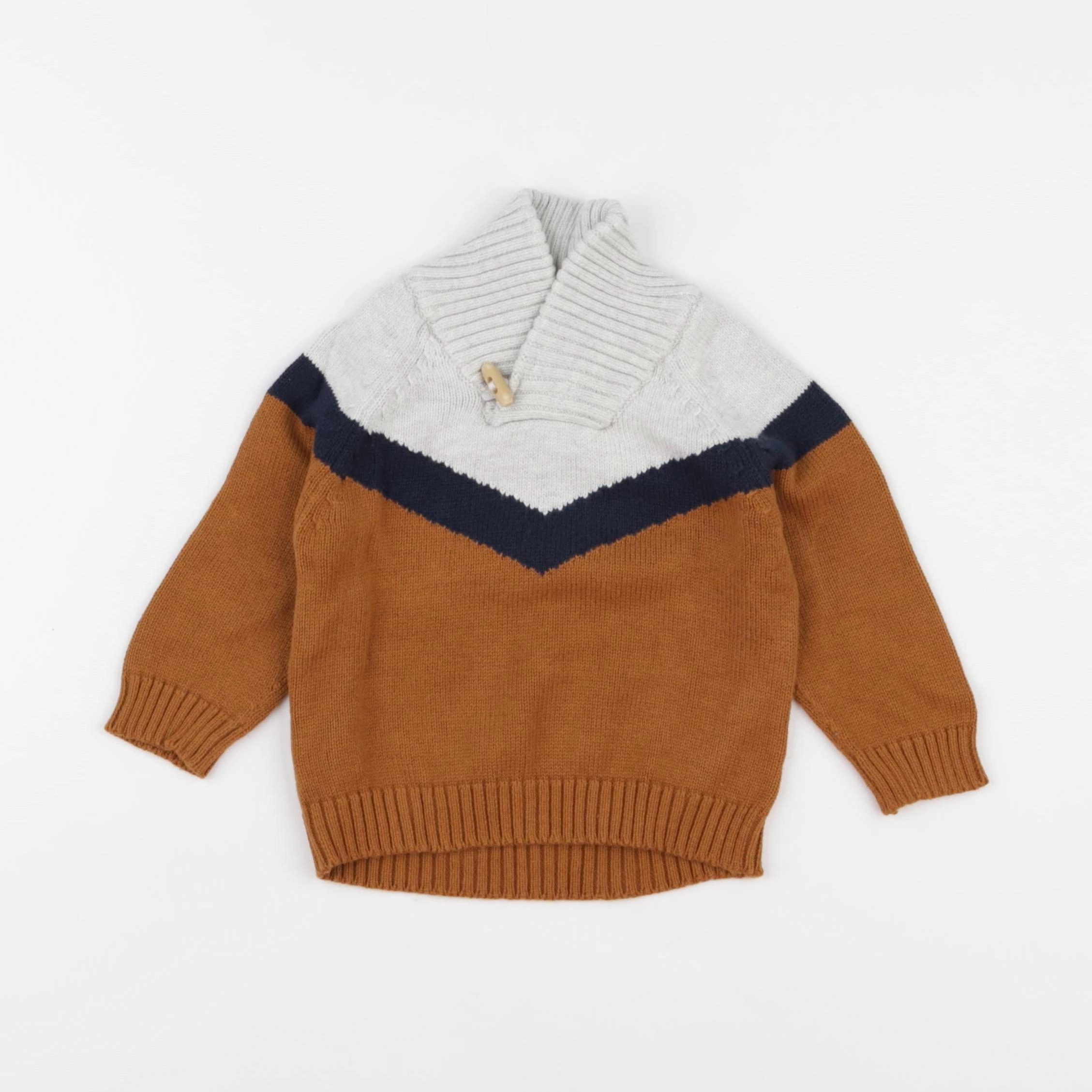 Tape à l'oeil - pull marron - 9 mois