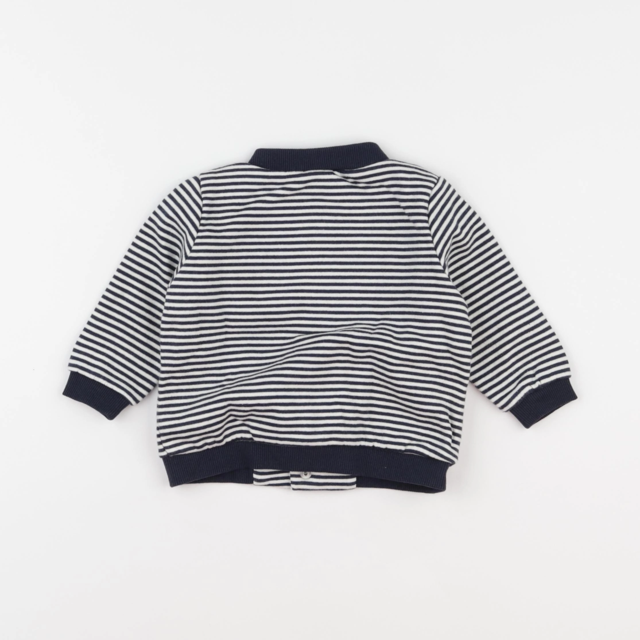 Tape à l'oeil - sweat bleu, blanc - 9 mois