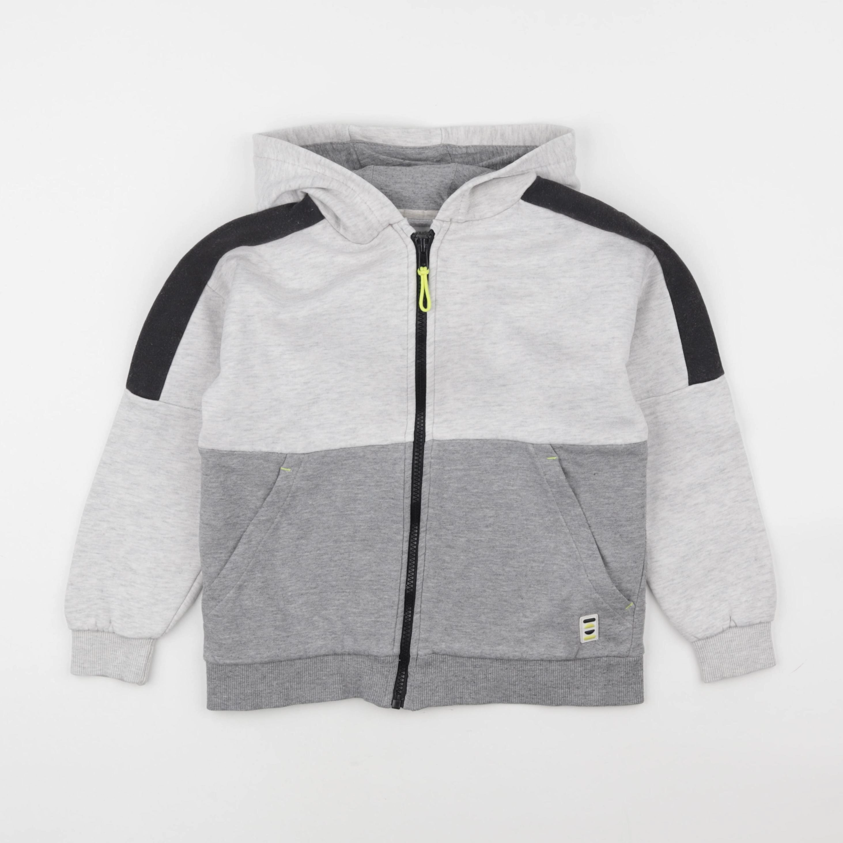 Vertbaudet - sweat gris - 8 ans