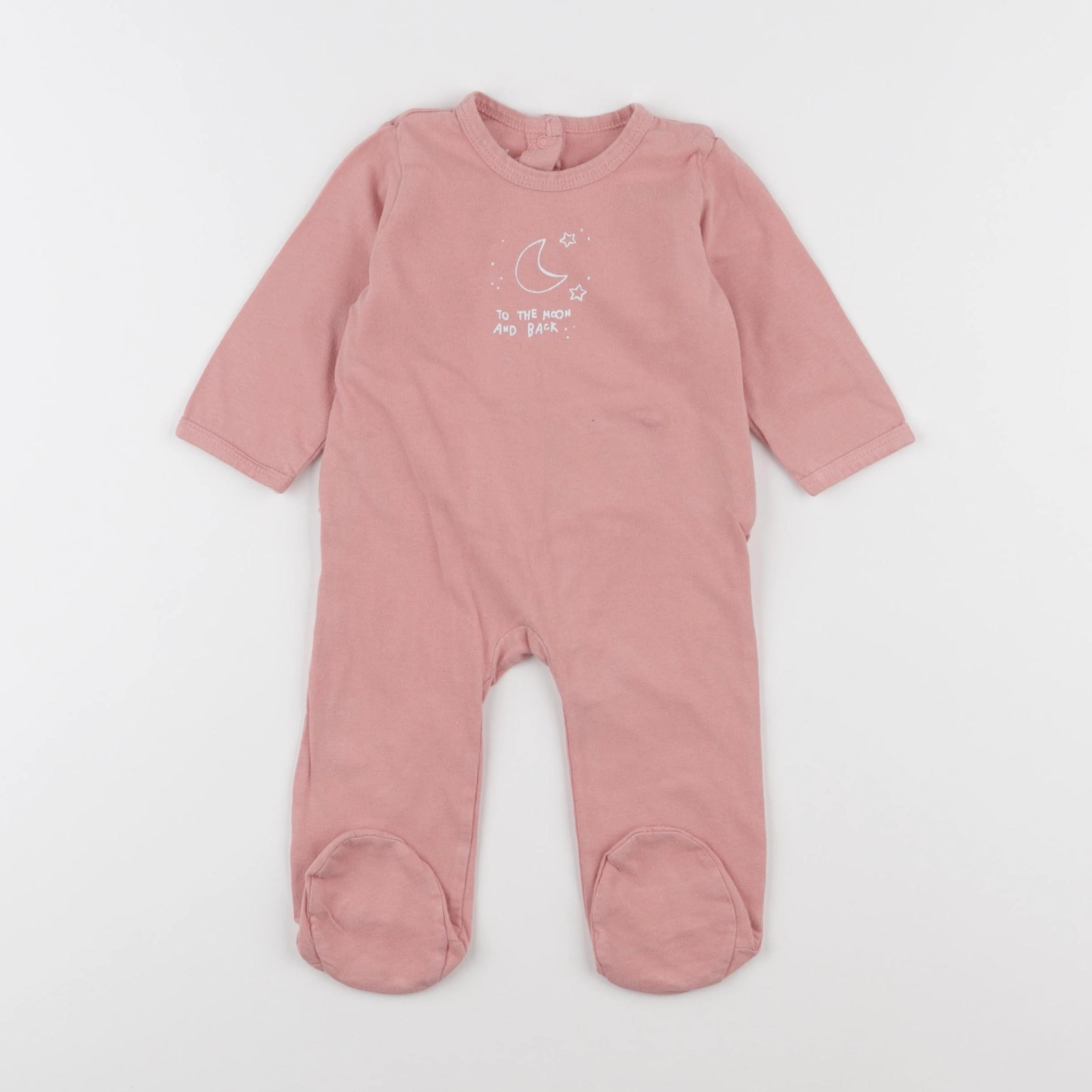 Vertbaudet - pyjama coton rose - 6 mois