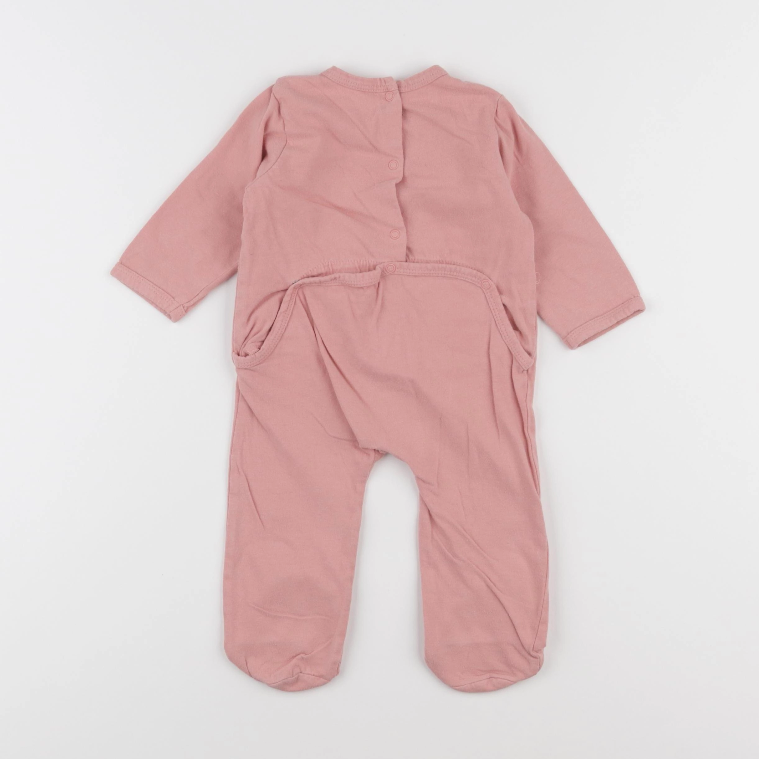 Vertbaudet - pyjama coton rose - 6 mois