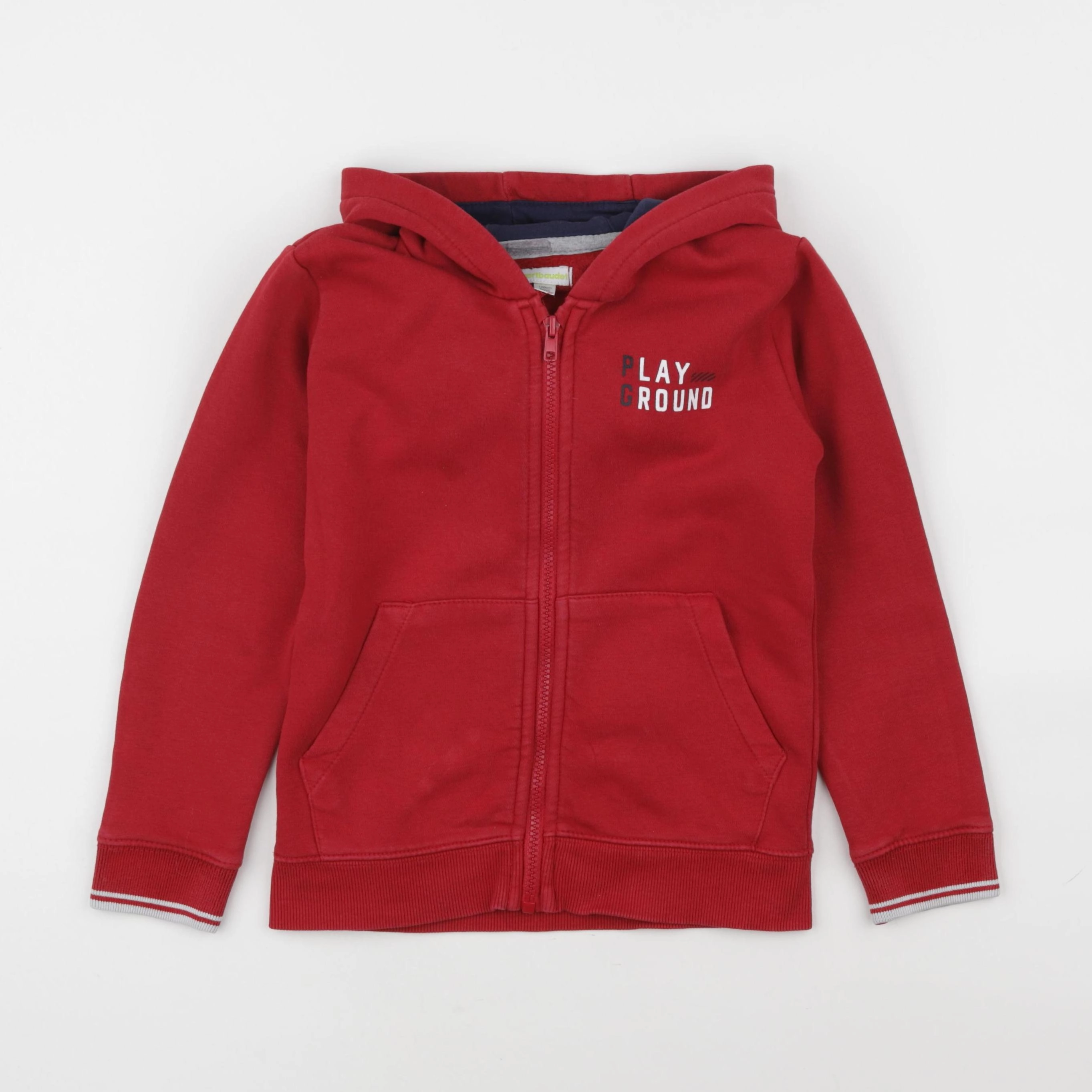 Vertbaudet - sweat rouge - 8 ans