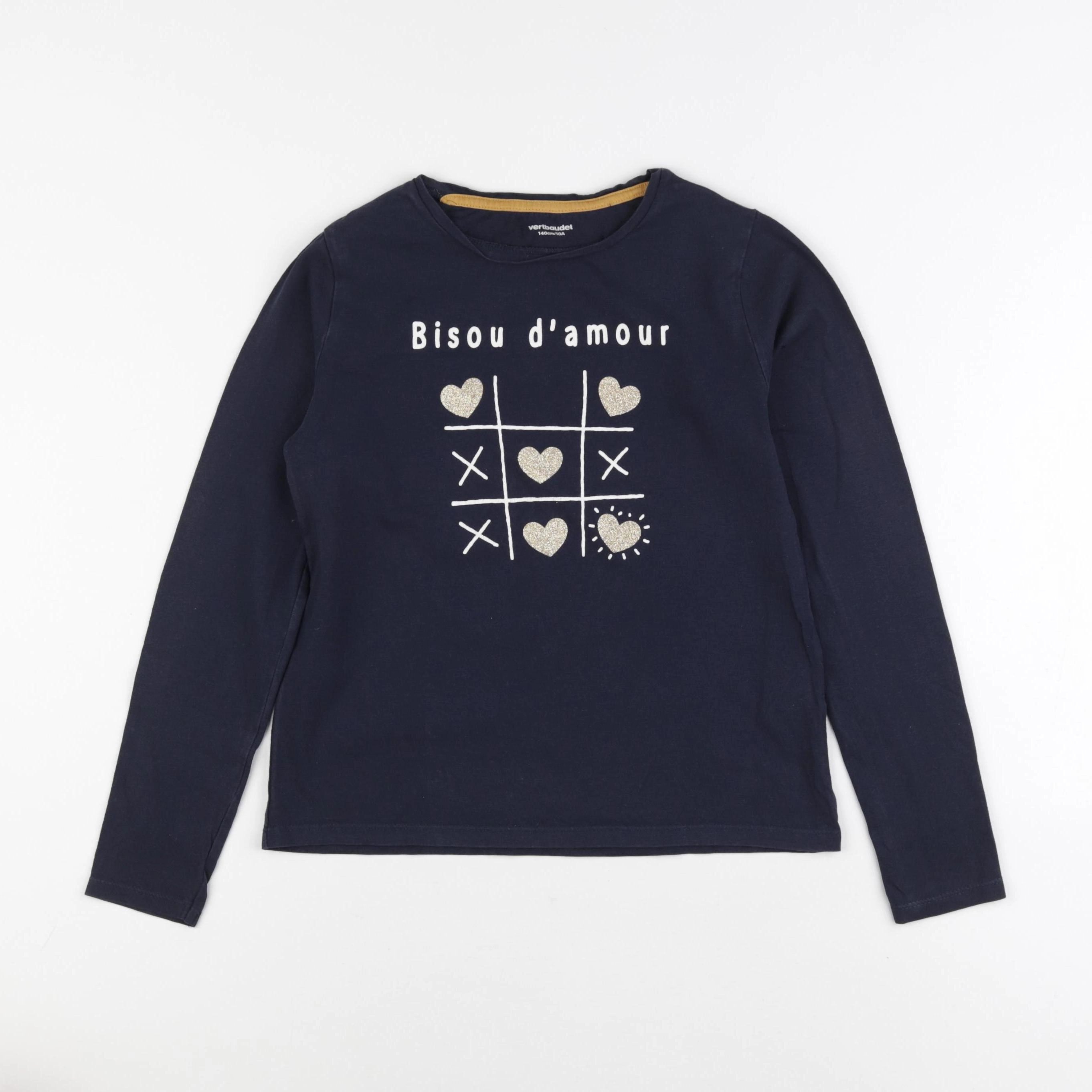Vertbaudet - tee-shirt bleu - 10 ans