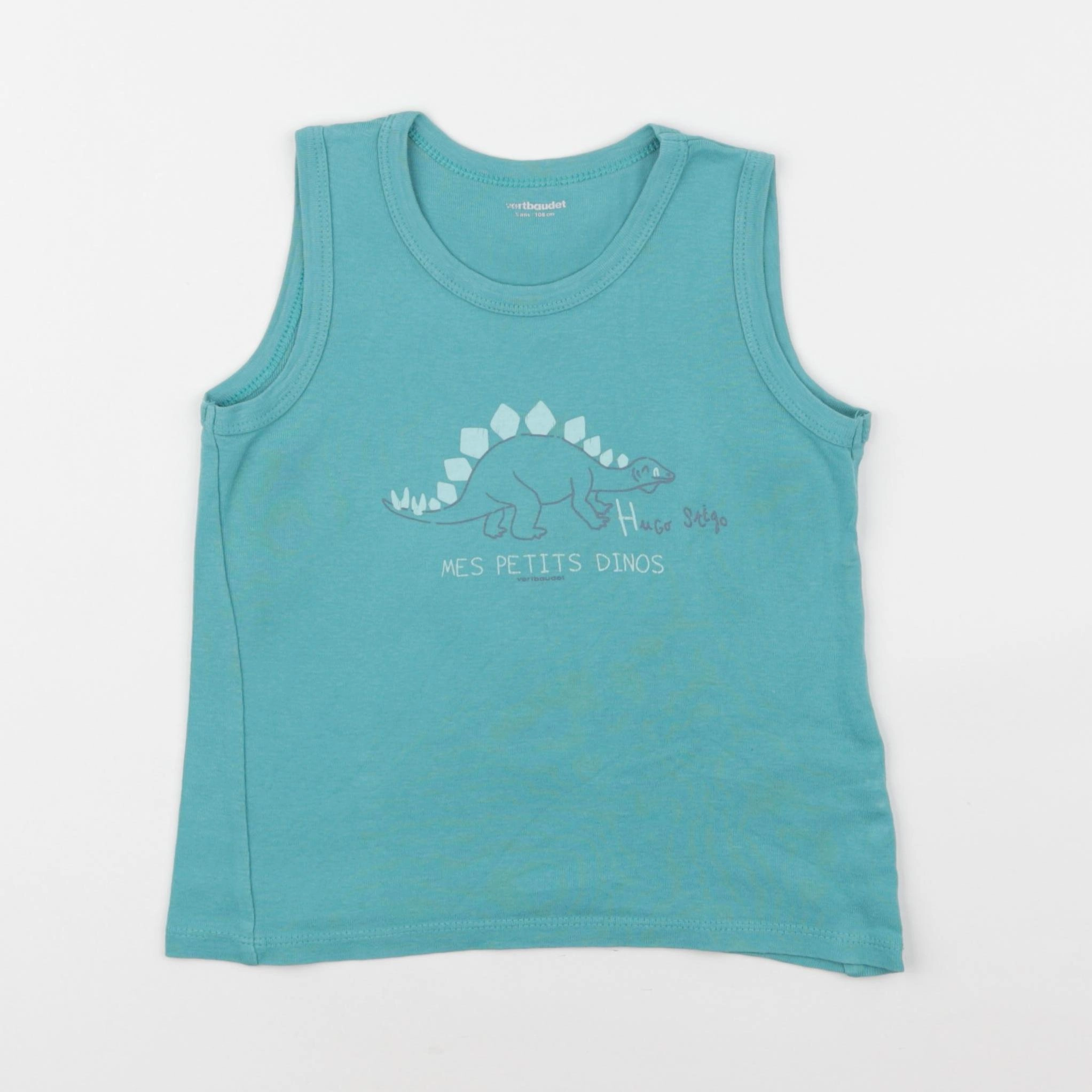 Vertbaudet - maillot de corps bleu - 5 ans