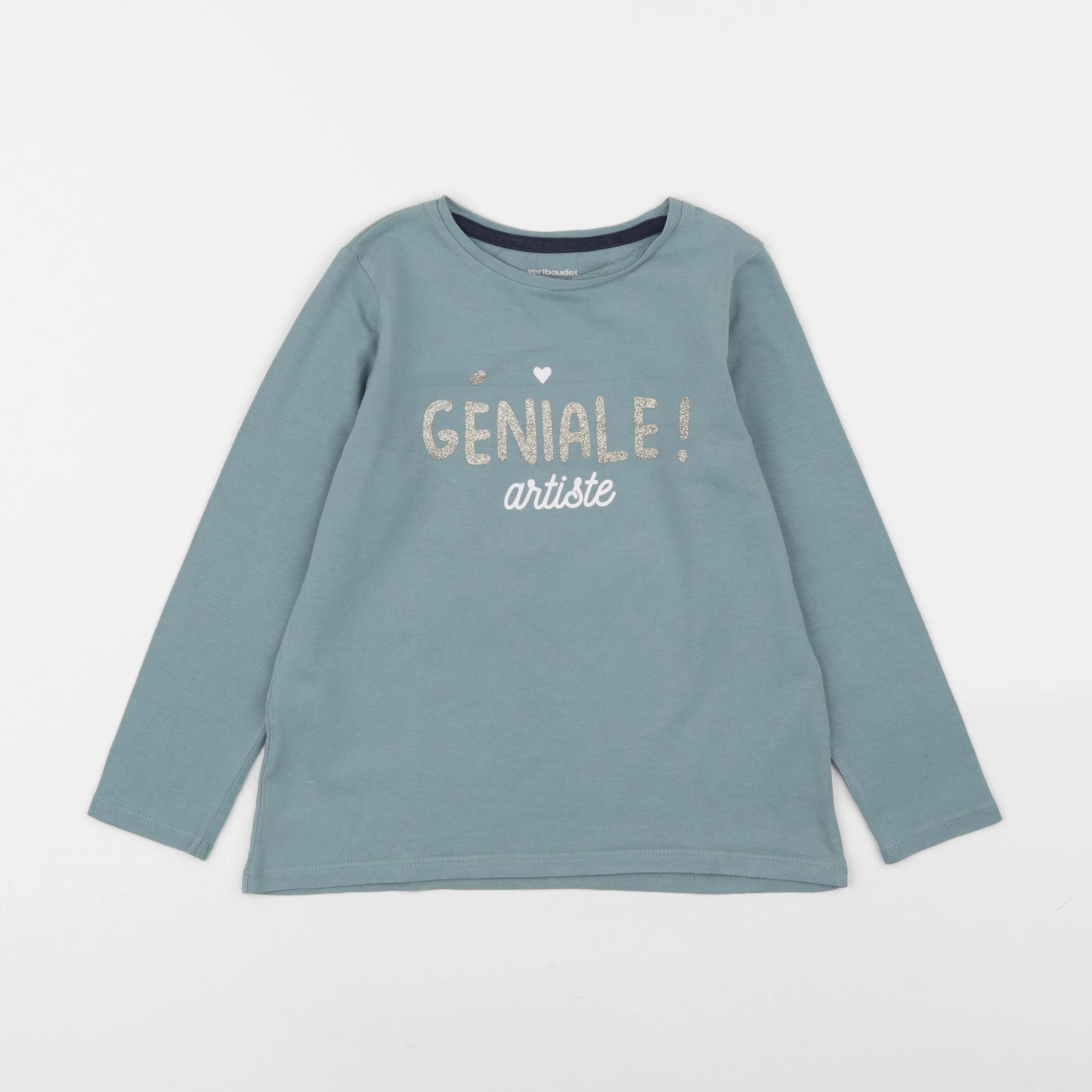 Vertbaudet - tee-shirt vert - 6 ans