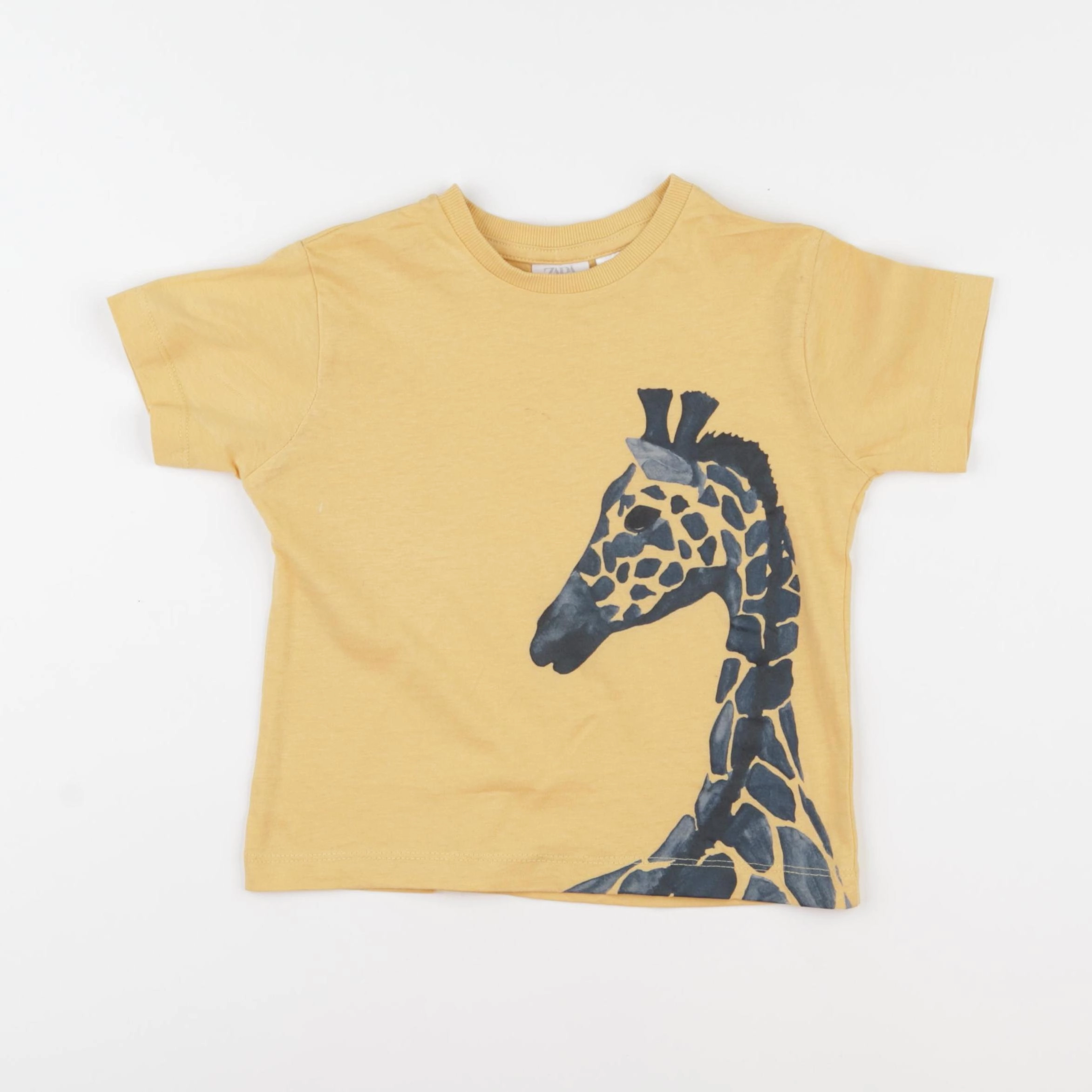 Zara - tee-shirt jaune - 2/3 ans