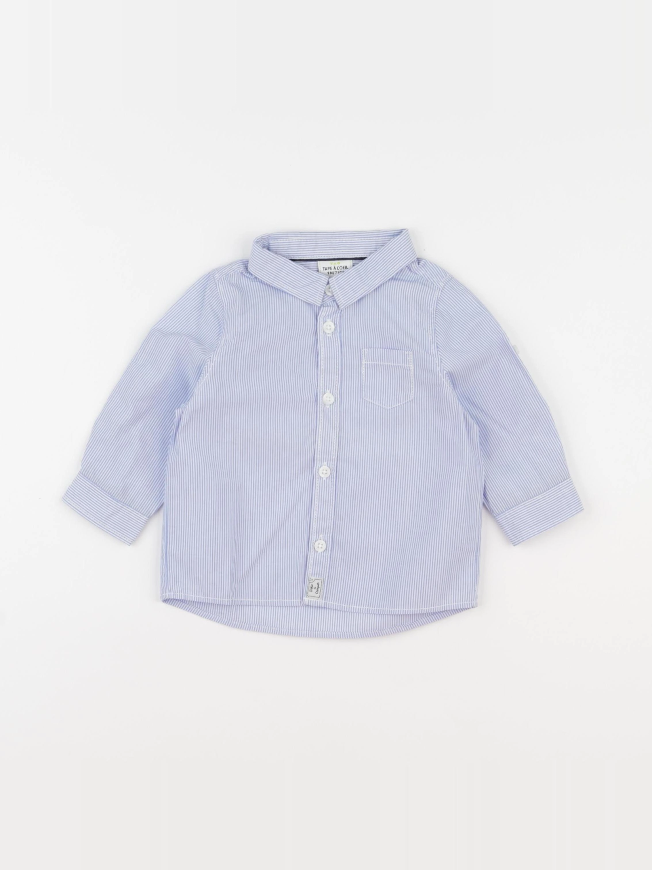 Tape à l'oeil - chemise bleu - 9 mois