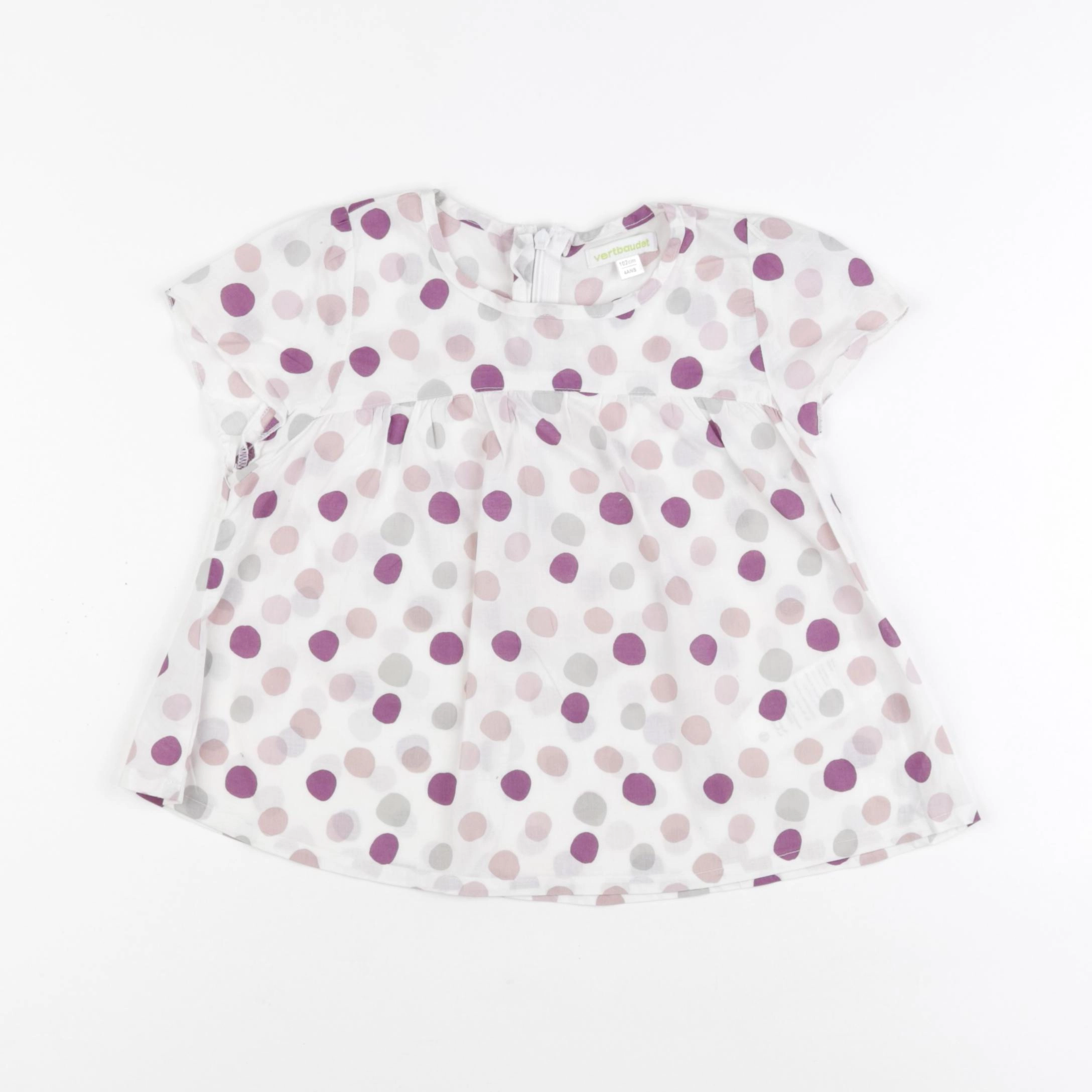 Vertbaudet - blouse blanc - 4 ans