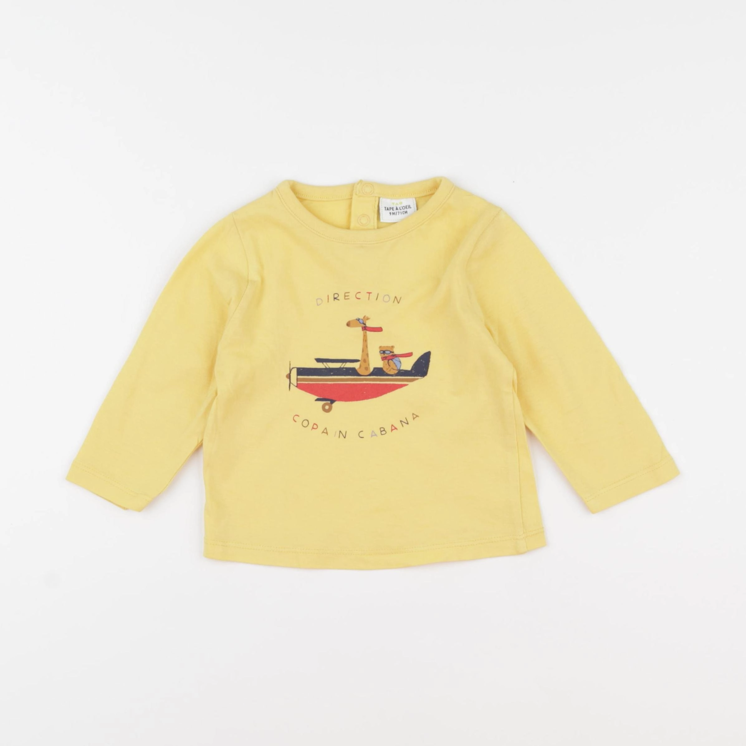 Tape à l'oeil - tee-shirt jaune - 9 mois