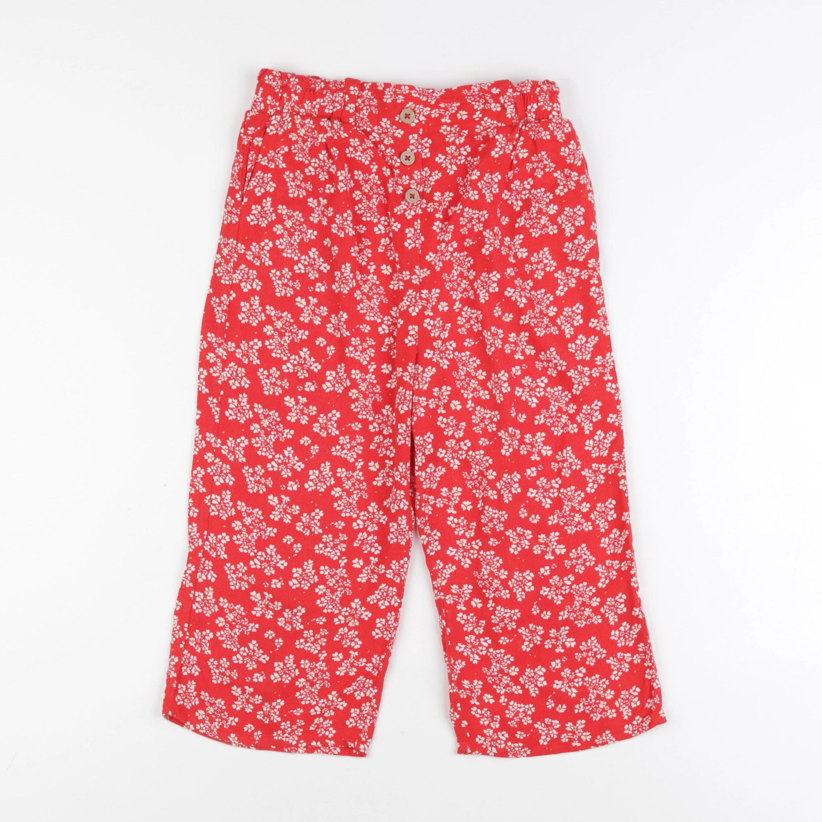 Vertbaudet - pantalon rouge - 9 ans