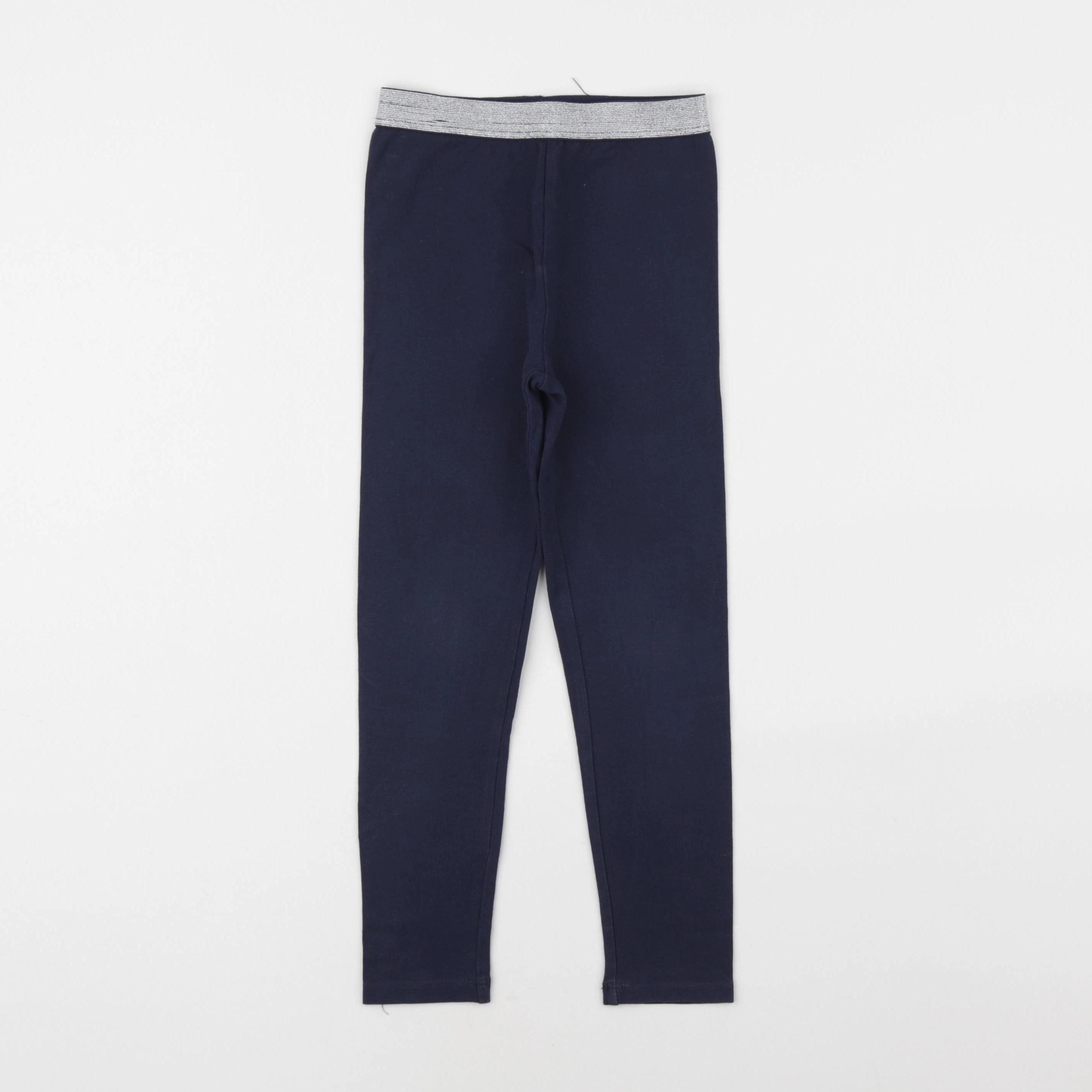 Vertbaudet - legging bleu, argent - 5 ans