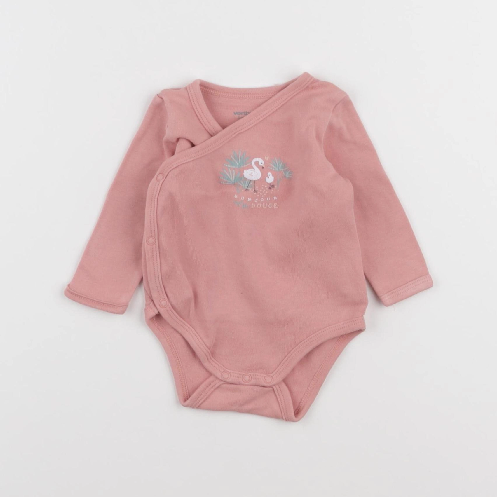 Vertbaudet - body rose - 3 mois