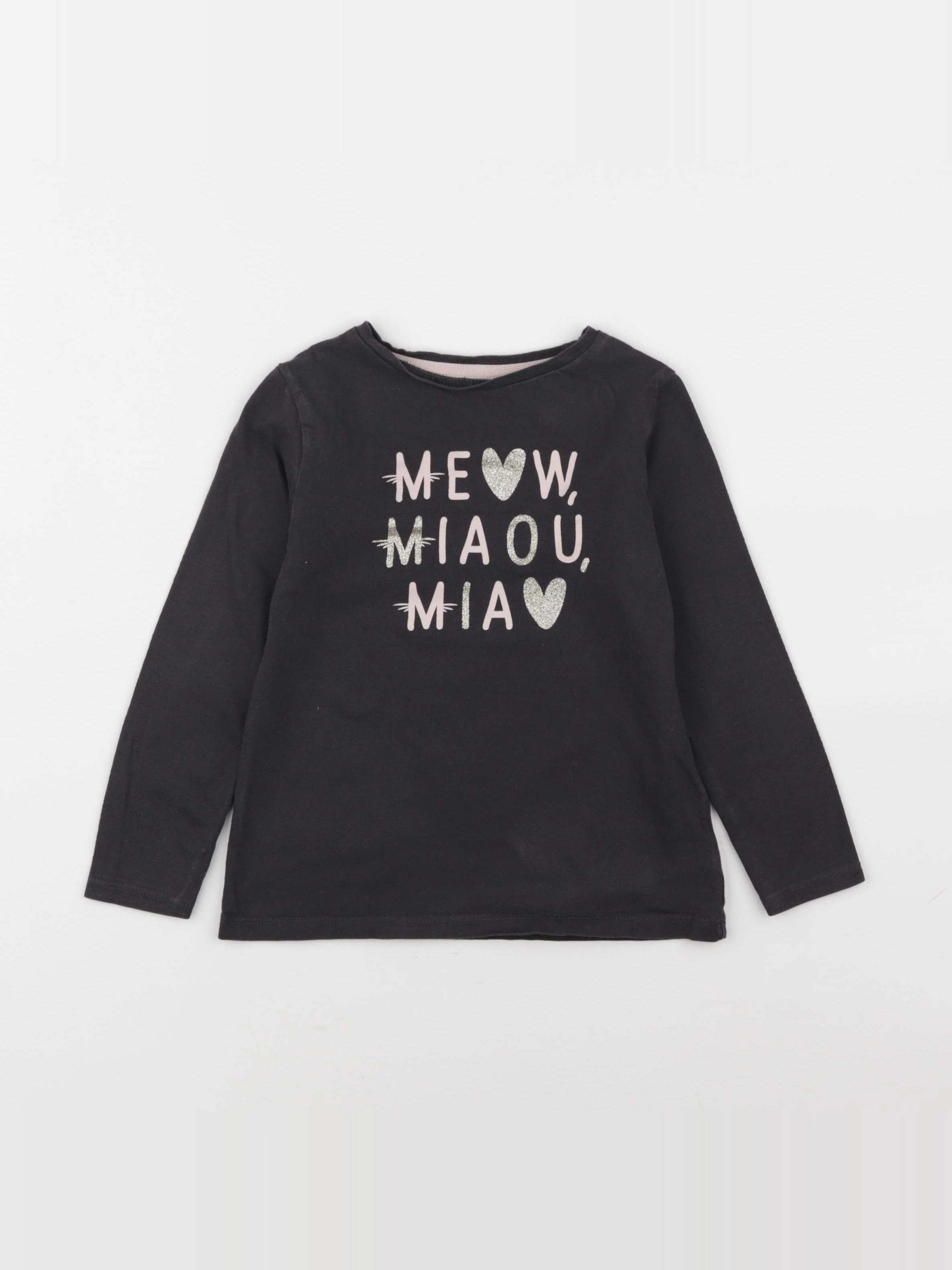 Vertbaudet - tee-shirt gris - 5 ans