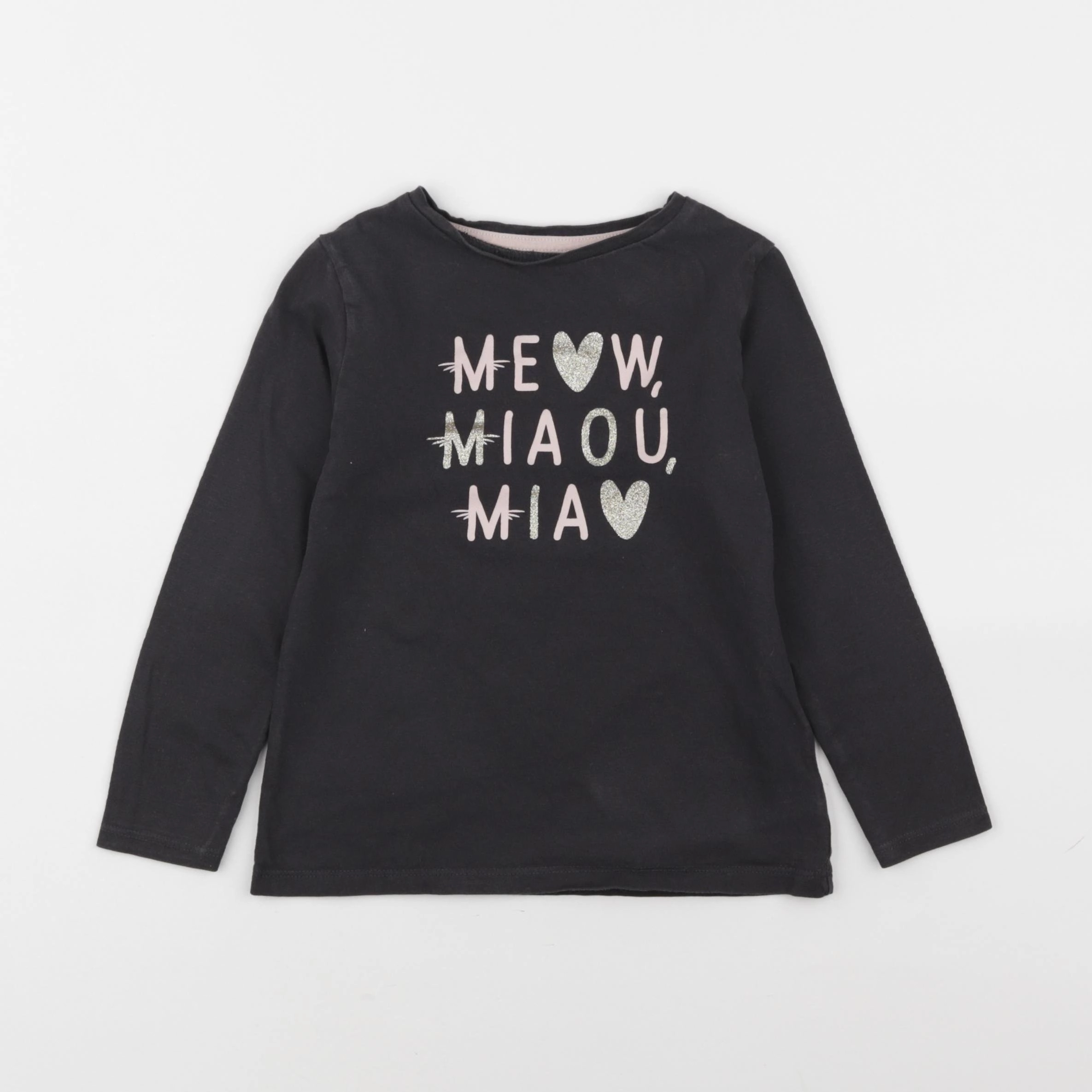 Vertbaudet - tee-shirt gris - 5 ans
