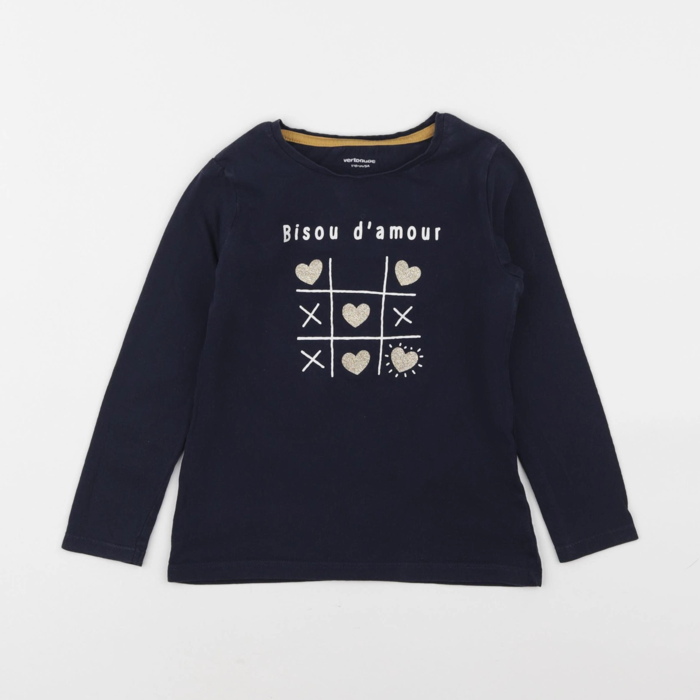 Vertbaudet - tee-shirt bleu - 5 ans