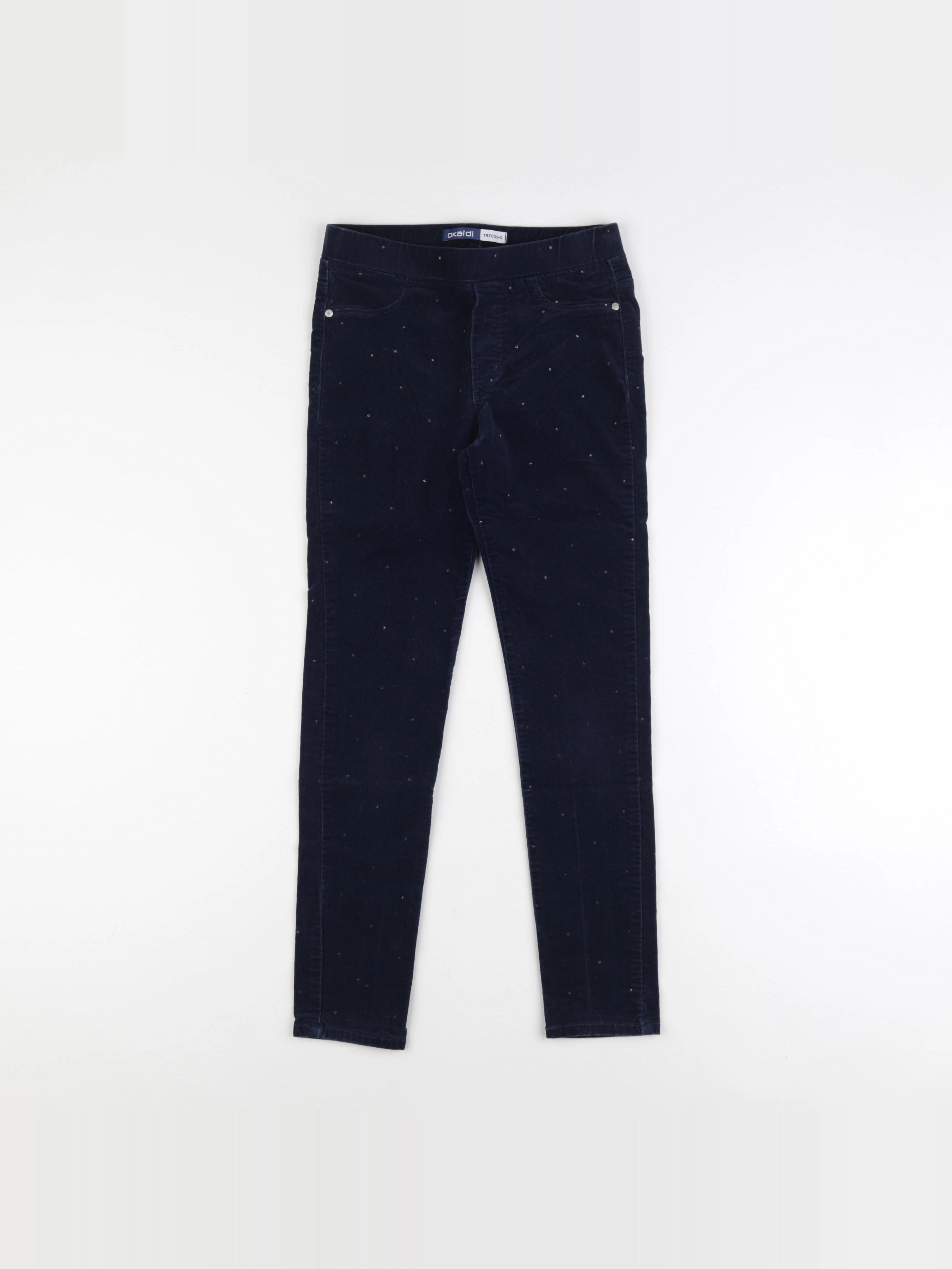 Okaidi - jegging bleu - 10 ans