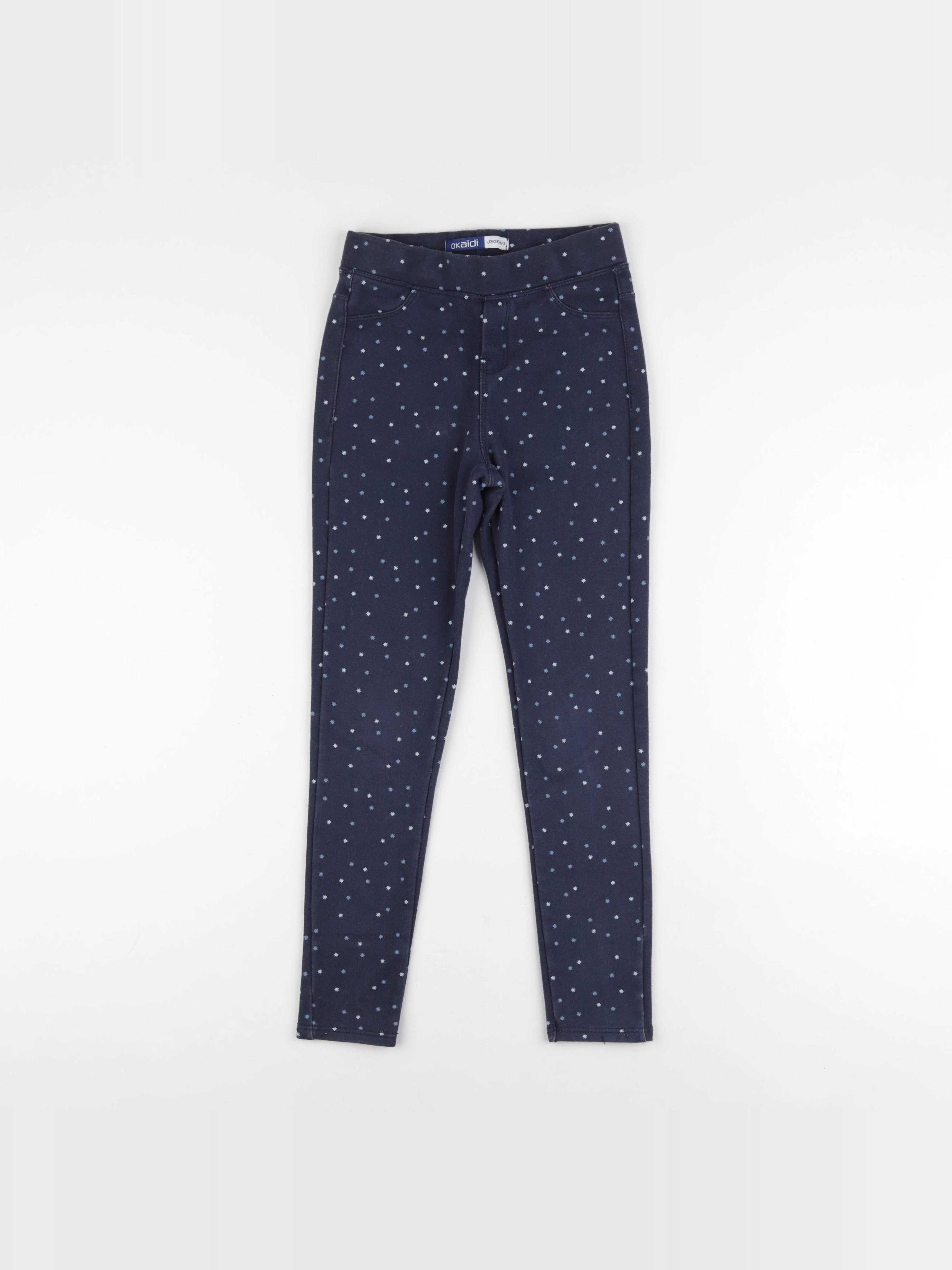 Okaidi - jegging bleu - 10 ans