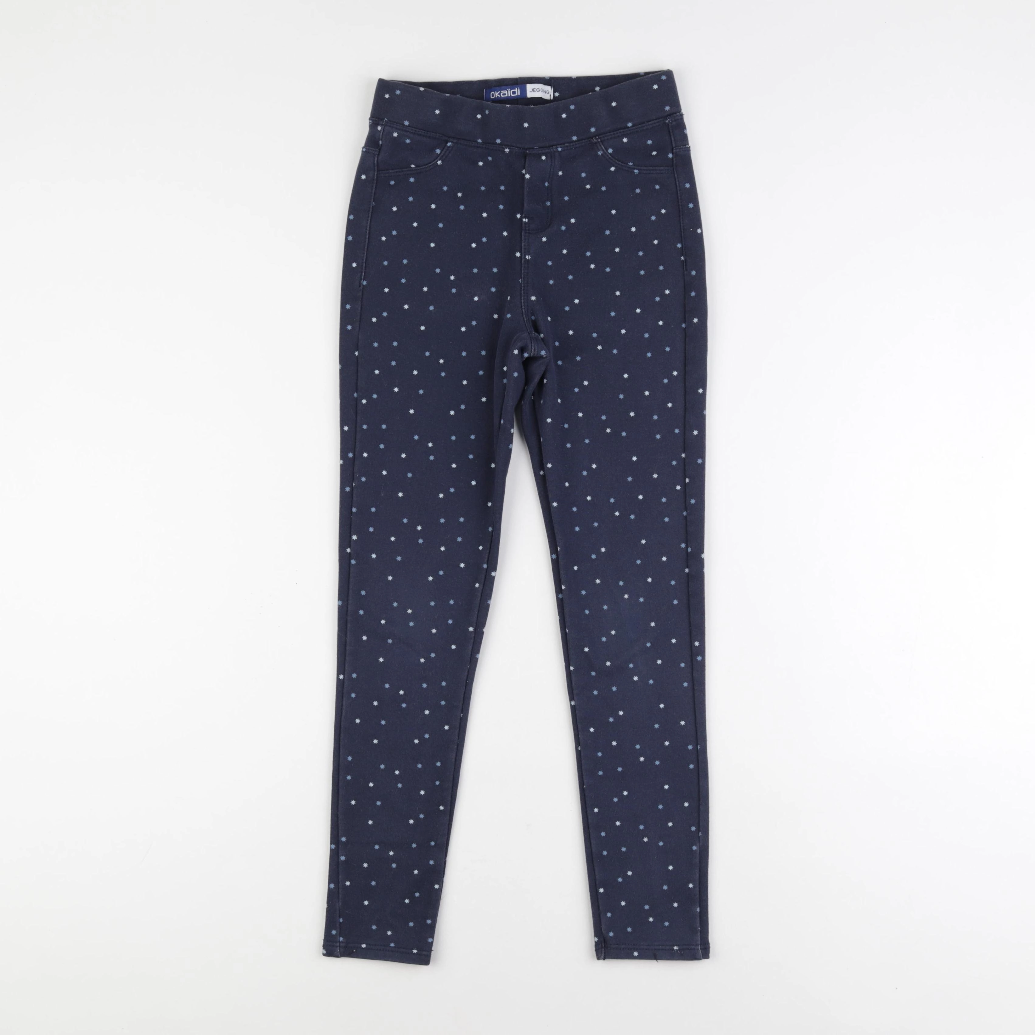 Okaidi - jegging bleu - 10 ans