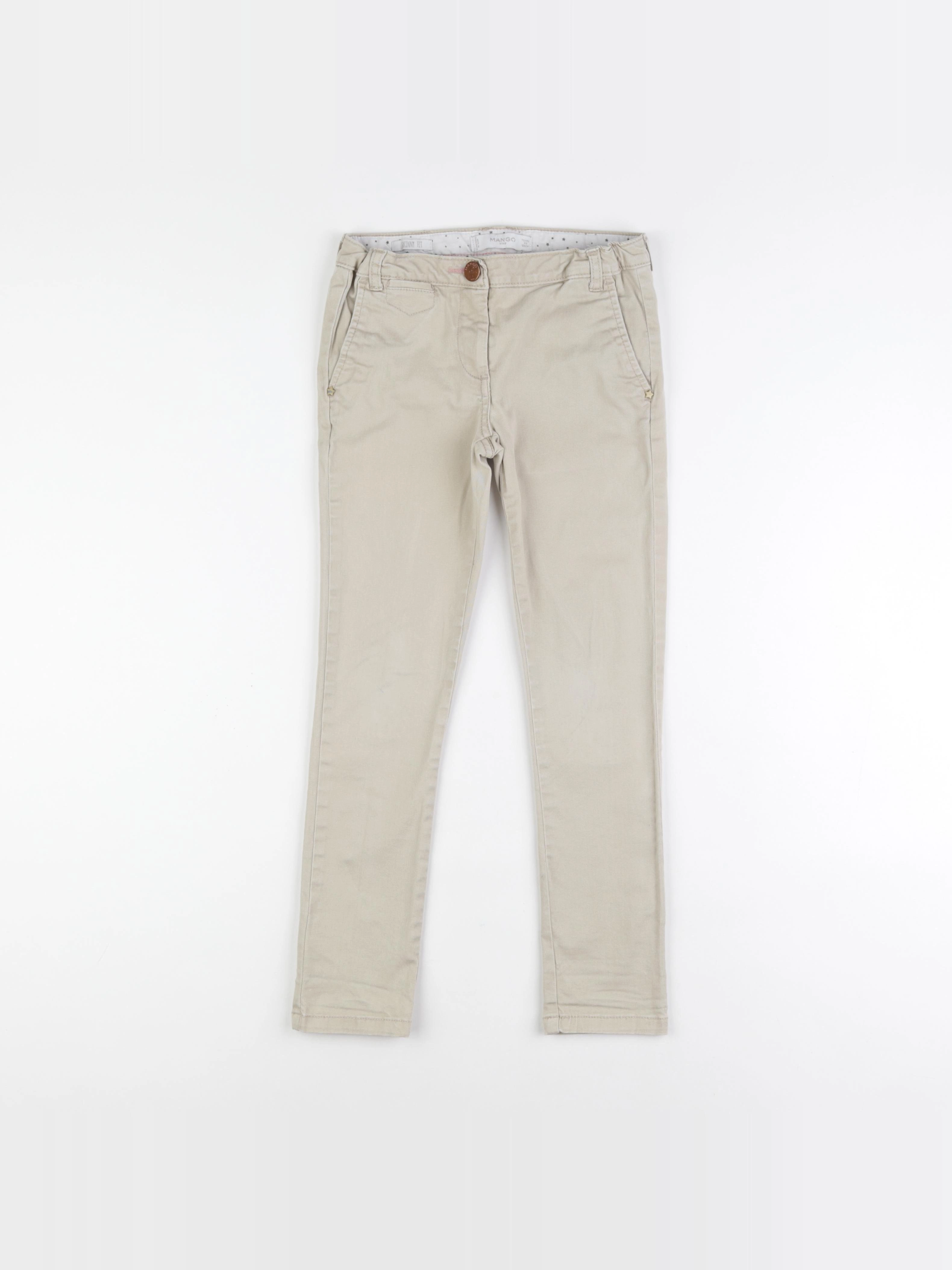 Mango - pantalon beige - 7/8 ans