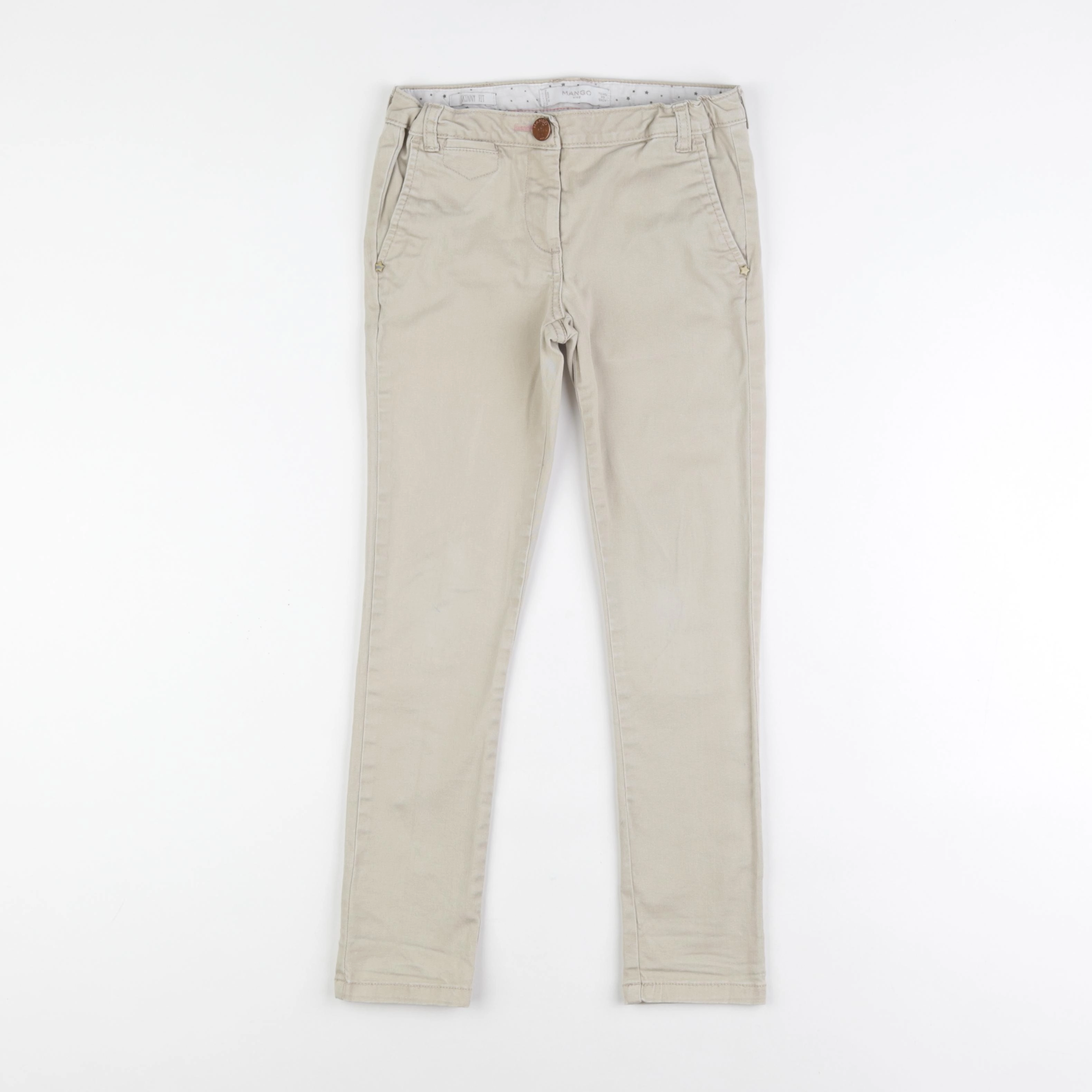 Mango - pantalon beige - 7/8 ans