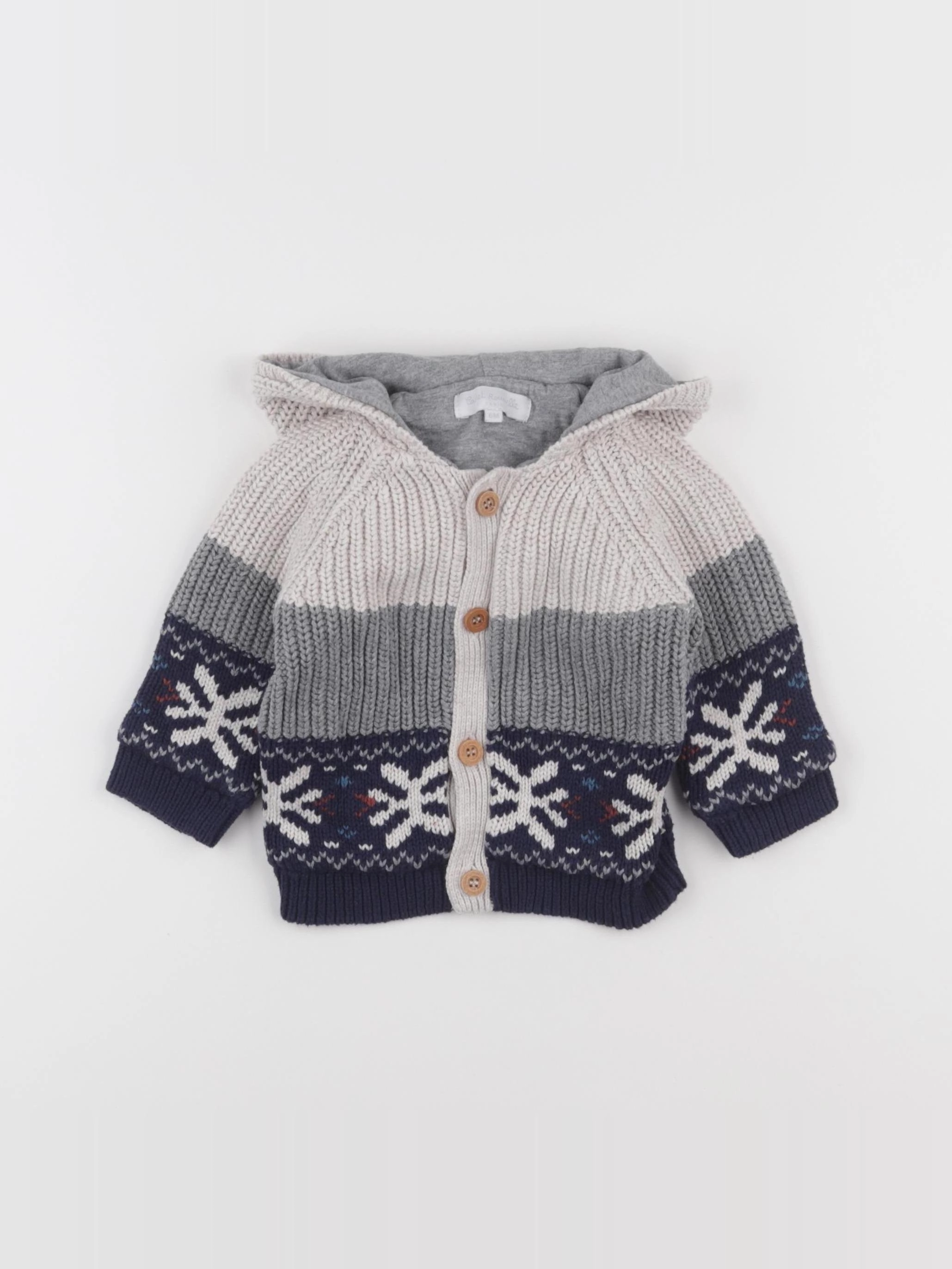 Cadet Rousselle - gilet gris - 6 mois
