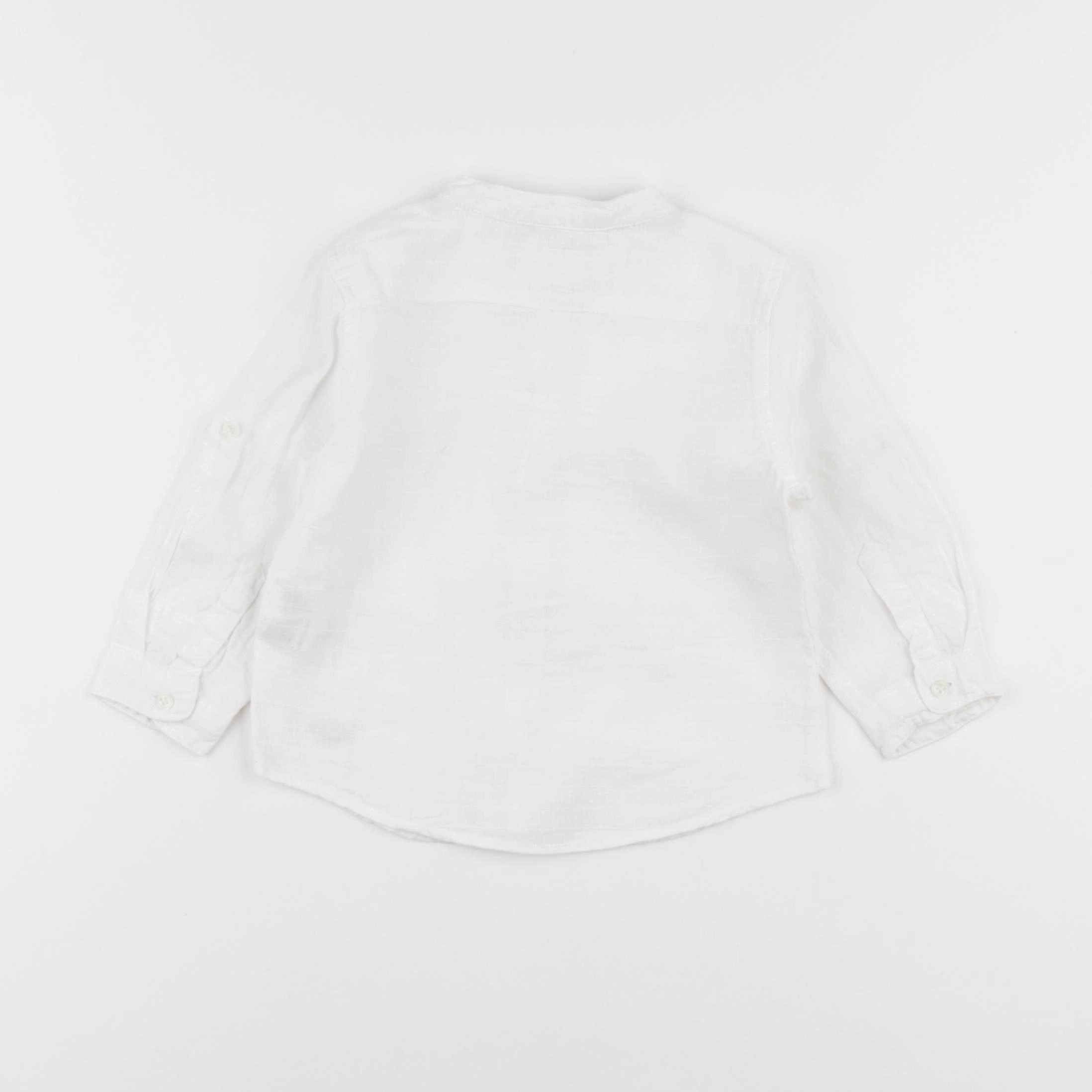 Zara - chemise blanc - 6/9 mois
