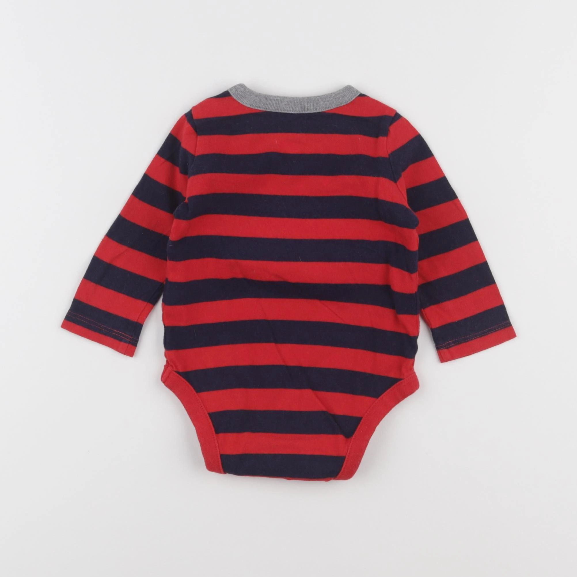 GAP - body tee-shirt rouge, gris - 3/6 mois