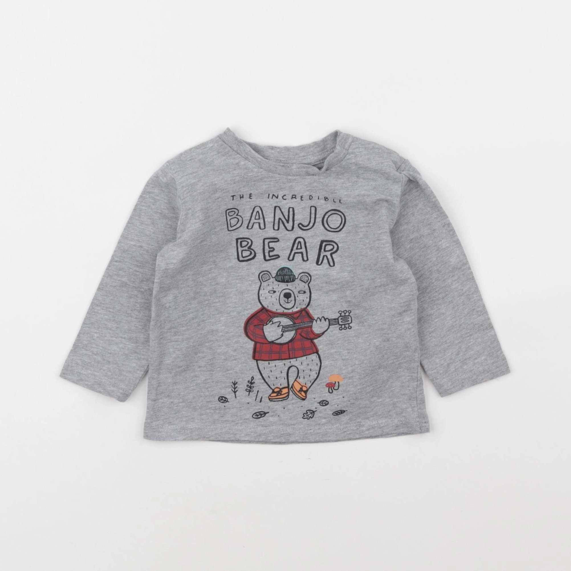 Boutchou - tee-shirt gris - 6 mois