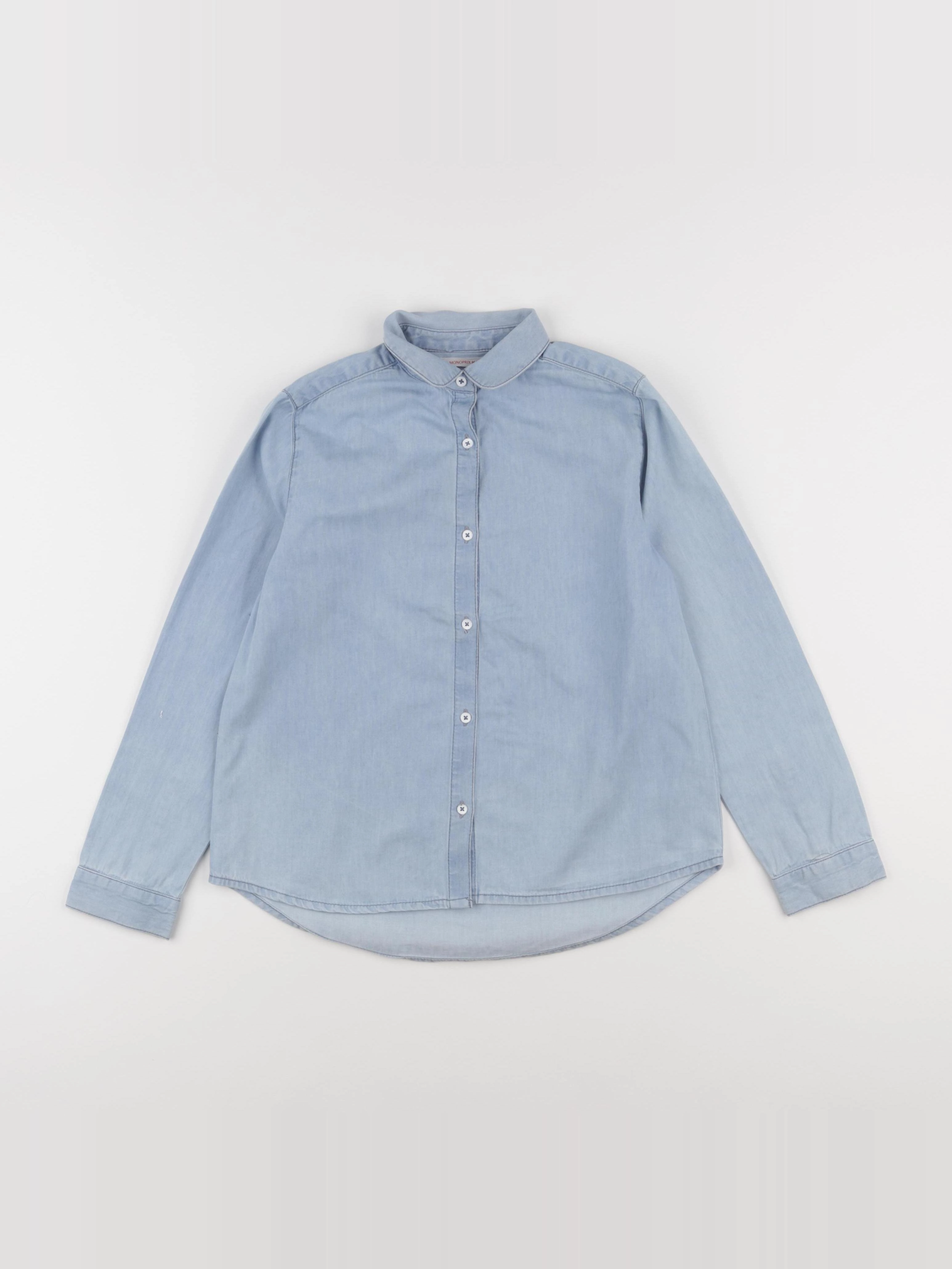 Monoprix - chemise bleu - 8 ans
