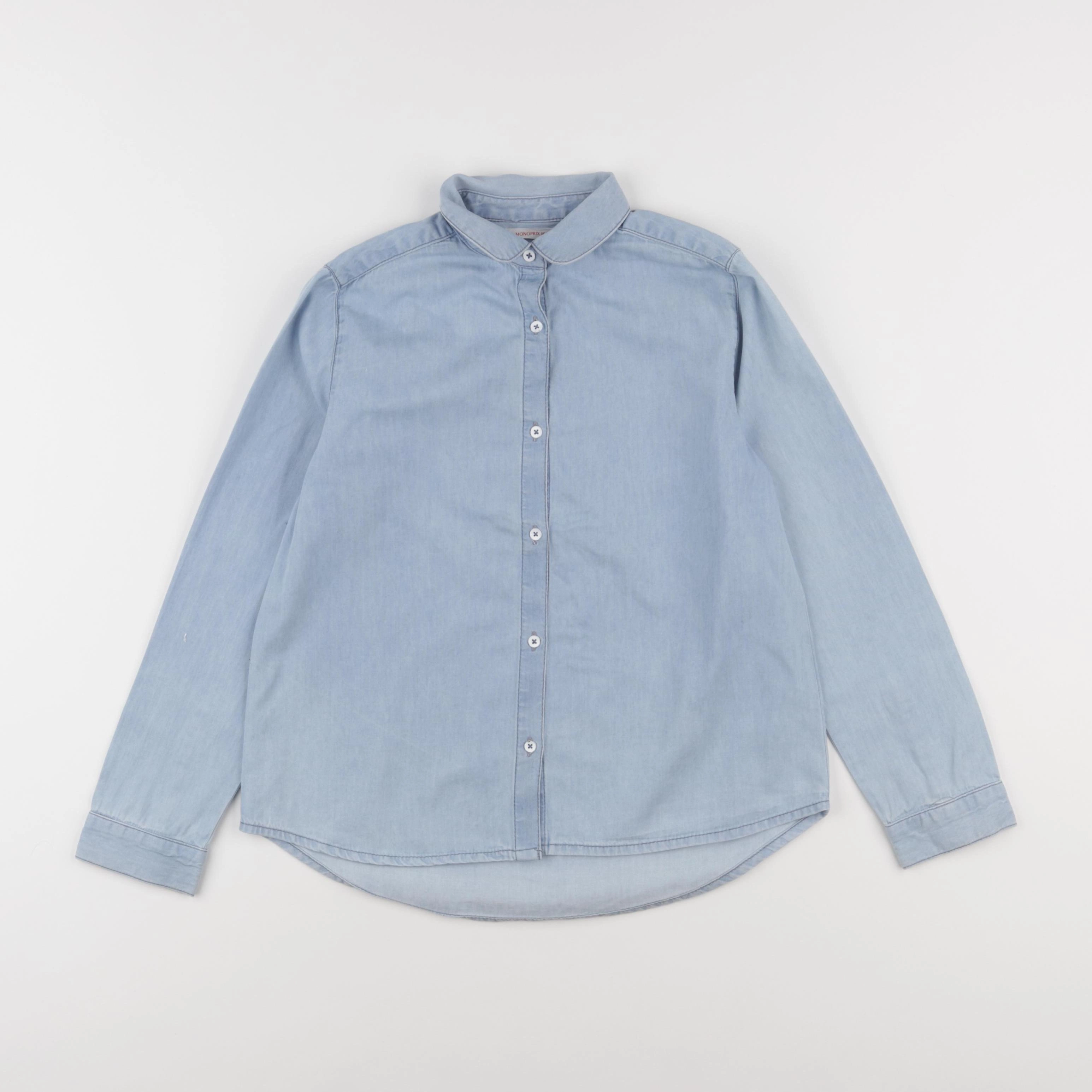 Monoprix - chemise bleu - 8 ans