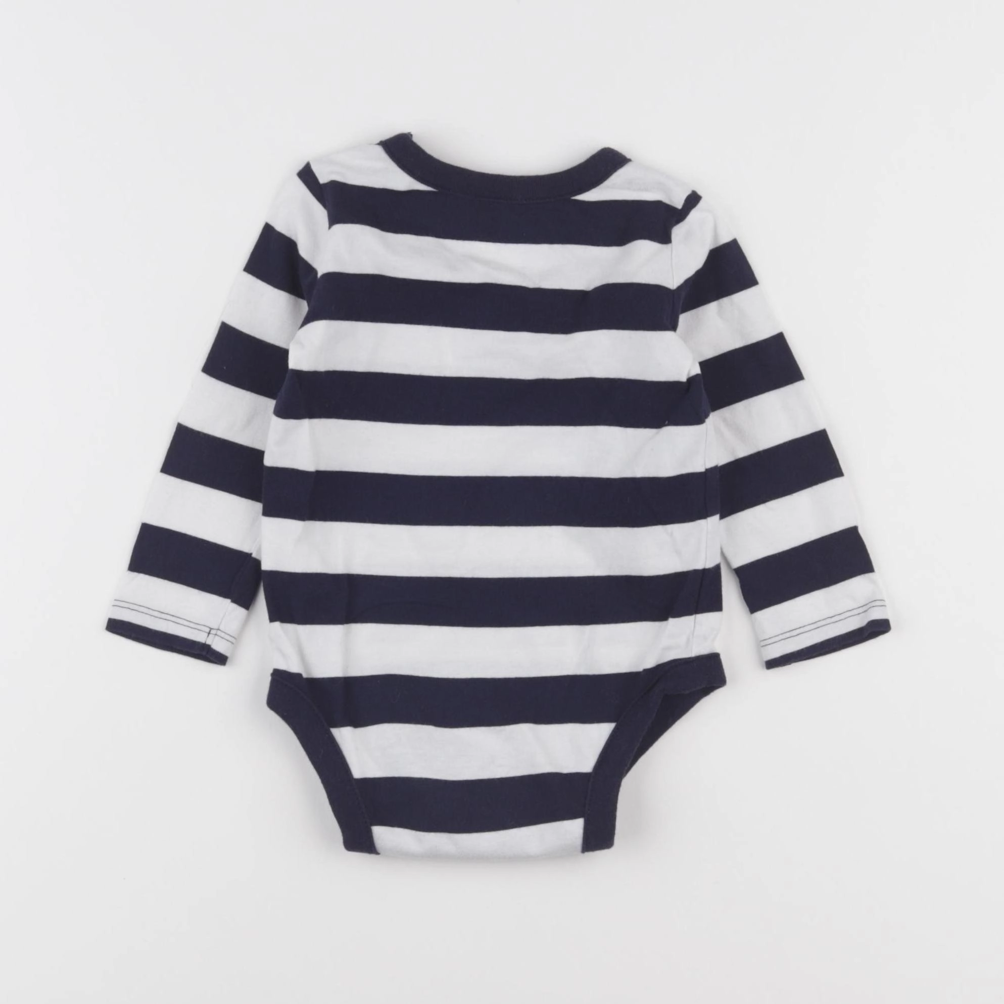 GAP - body tee-shirt bleu, blanc - 6/12 mois