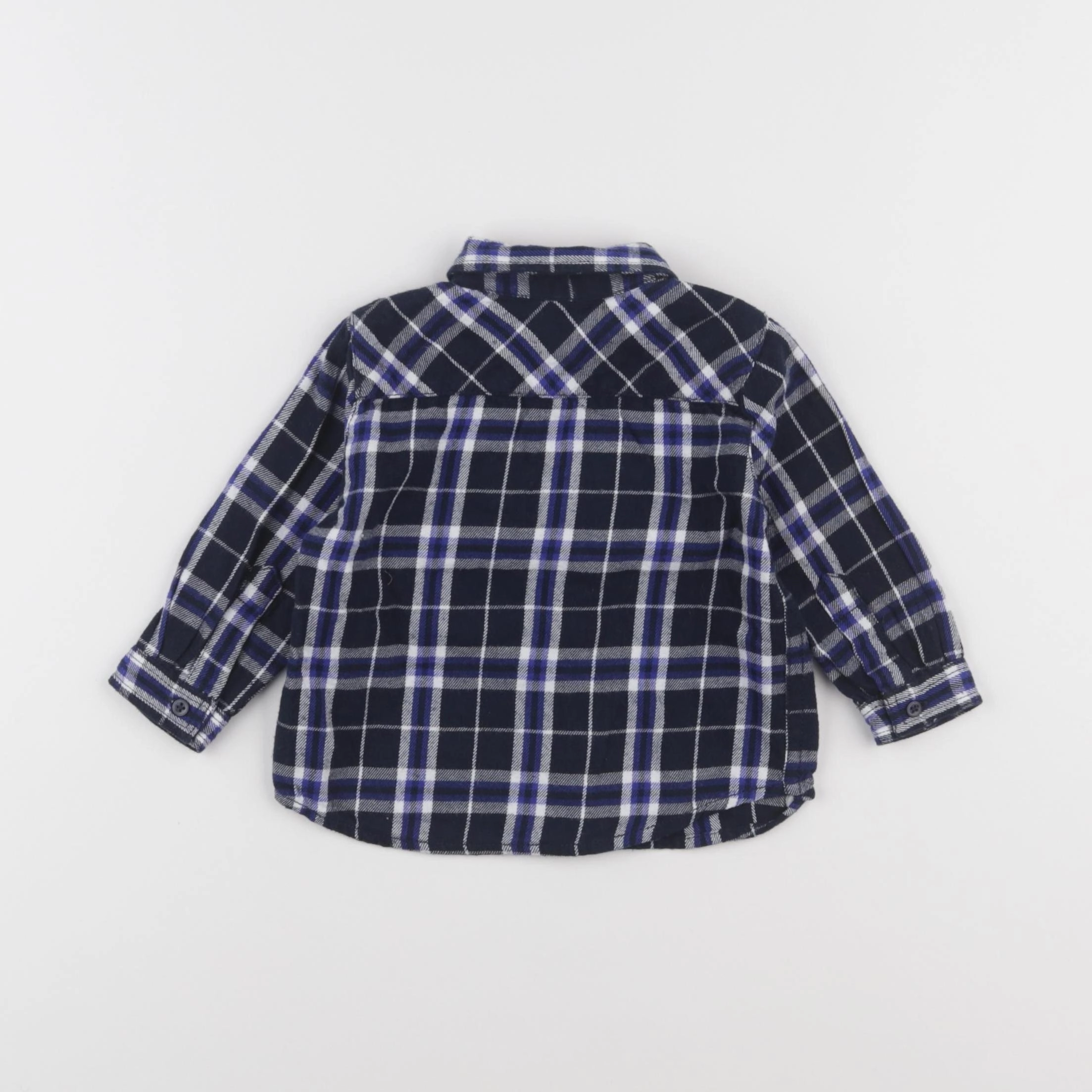 Boutchou - chemise bleu - 6 mois