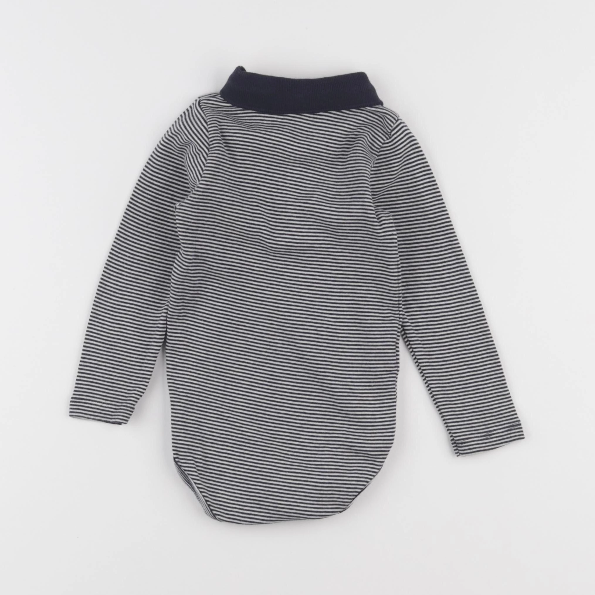 Petit Bateau - body tee-shirt bleu - 18 mois