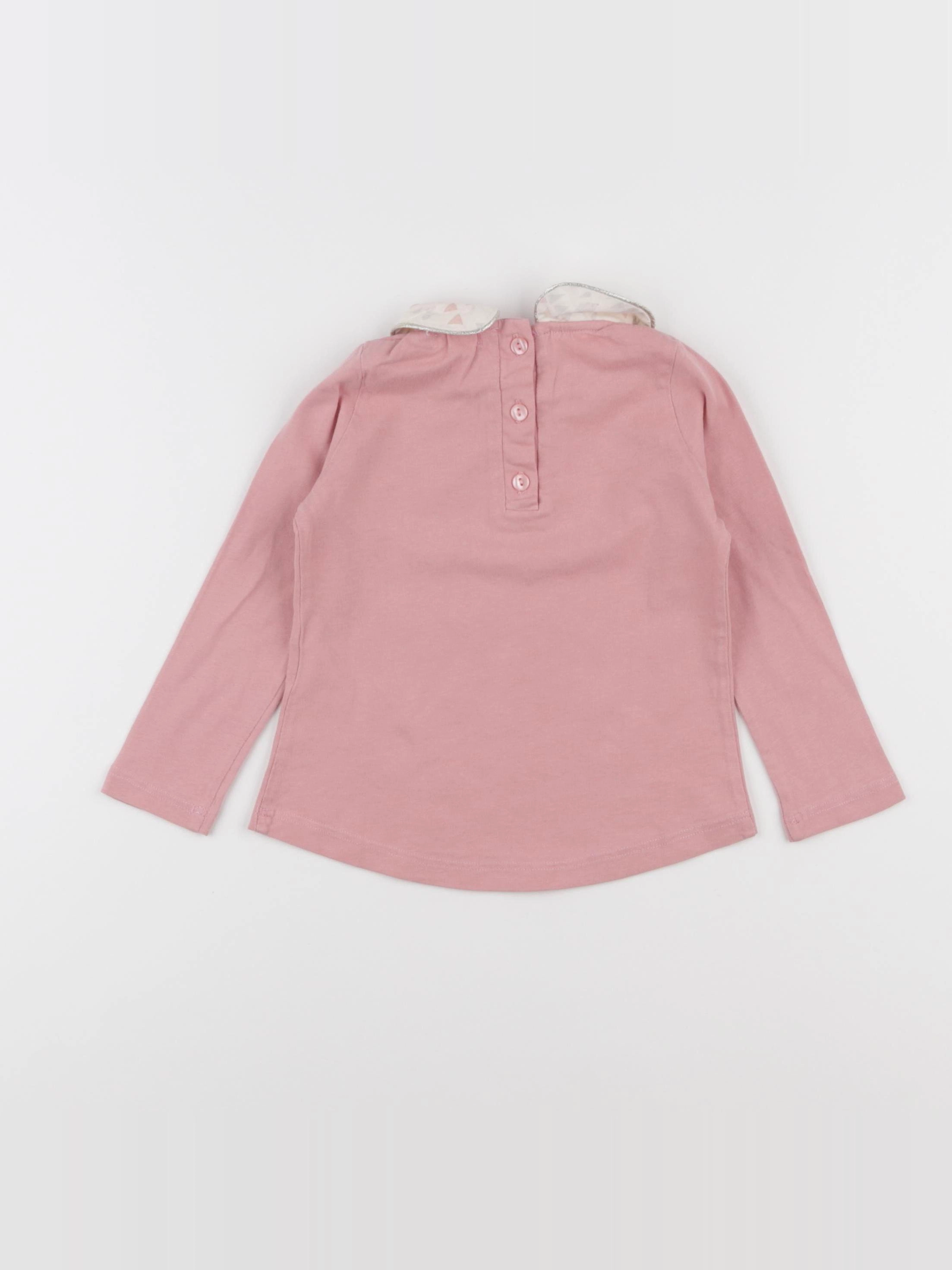 Little Cigogne - tee-shirt rose - 2 ans