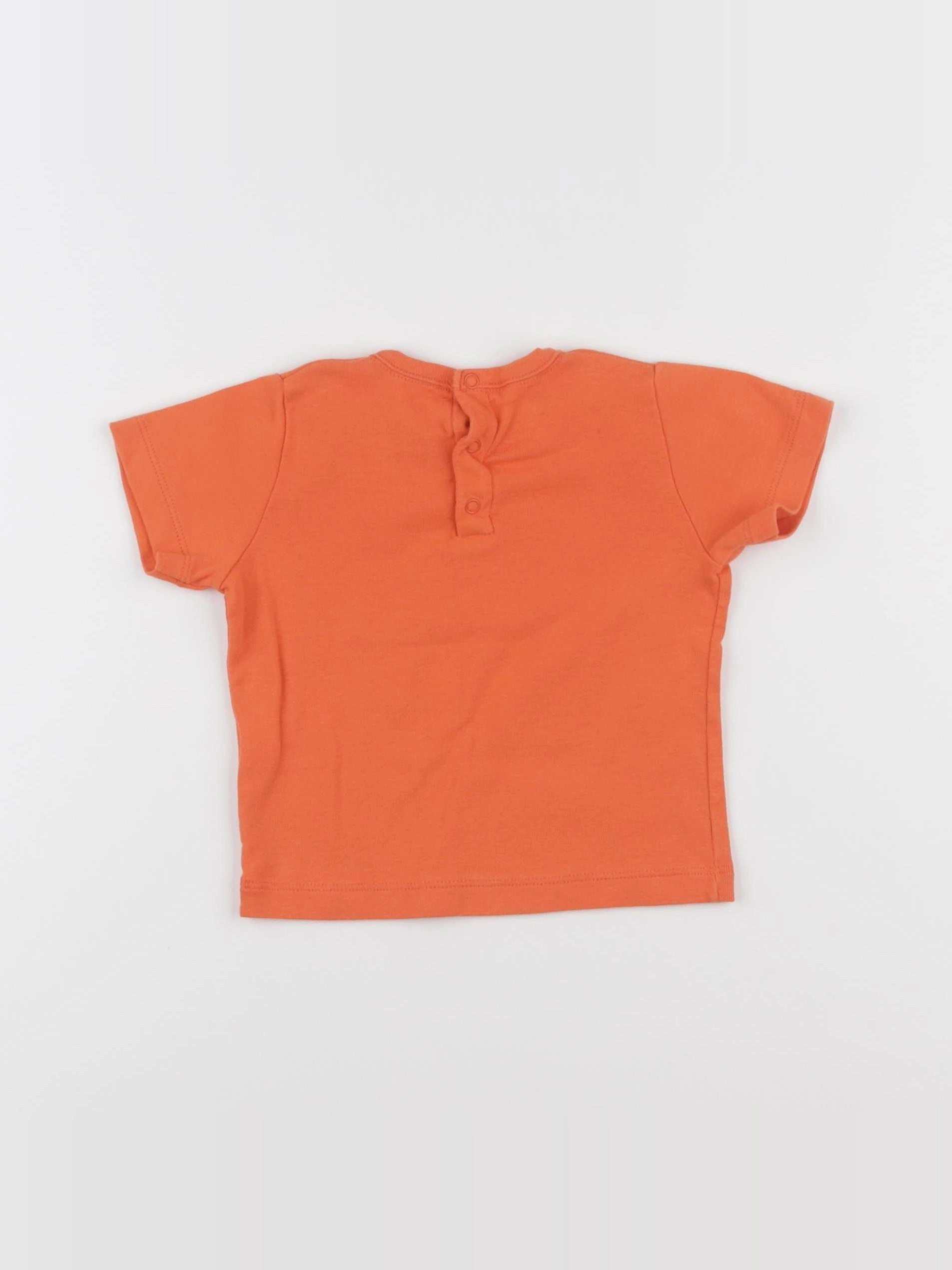 Petit Bateau - tee-shirt orange - 12 mois