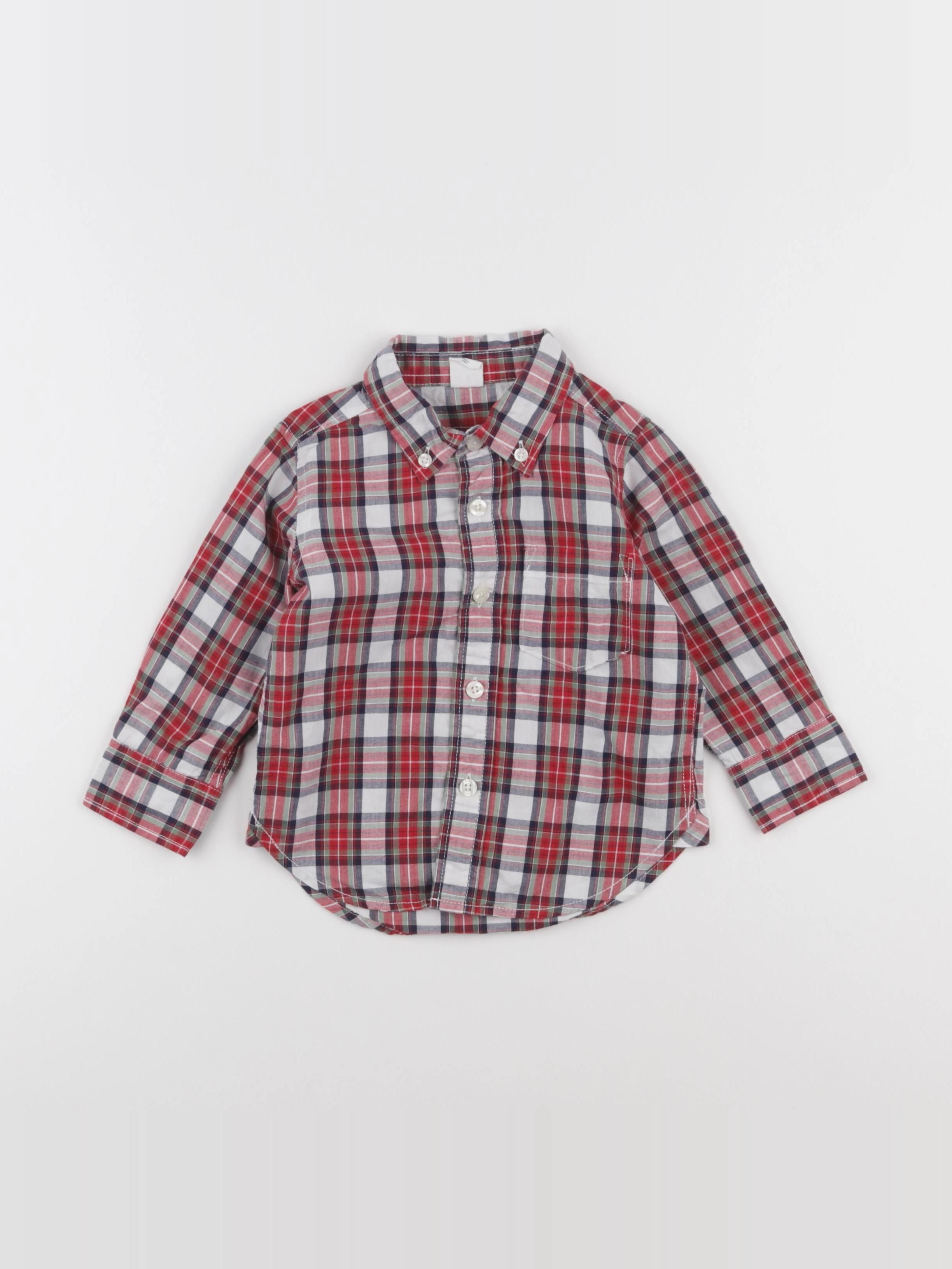 GAP - chemise rouge - 12/18 mois