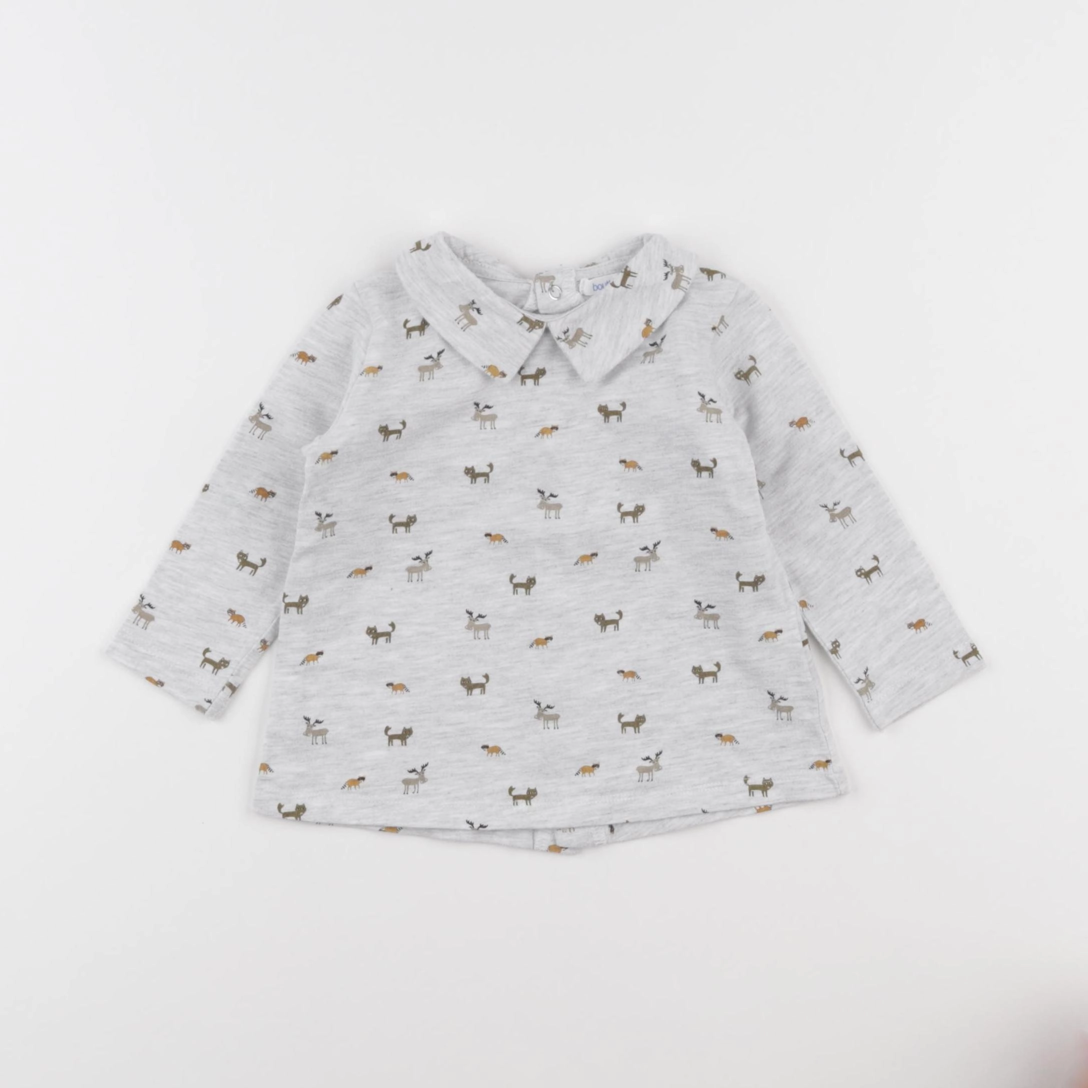 Boutchou - tee-shirt gris - 12 mois