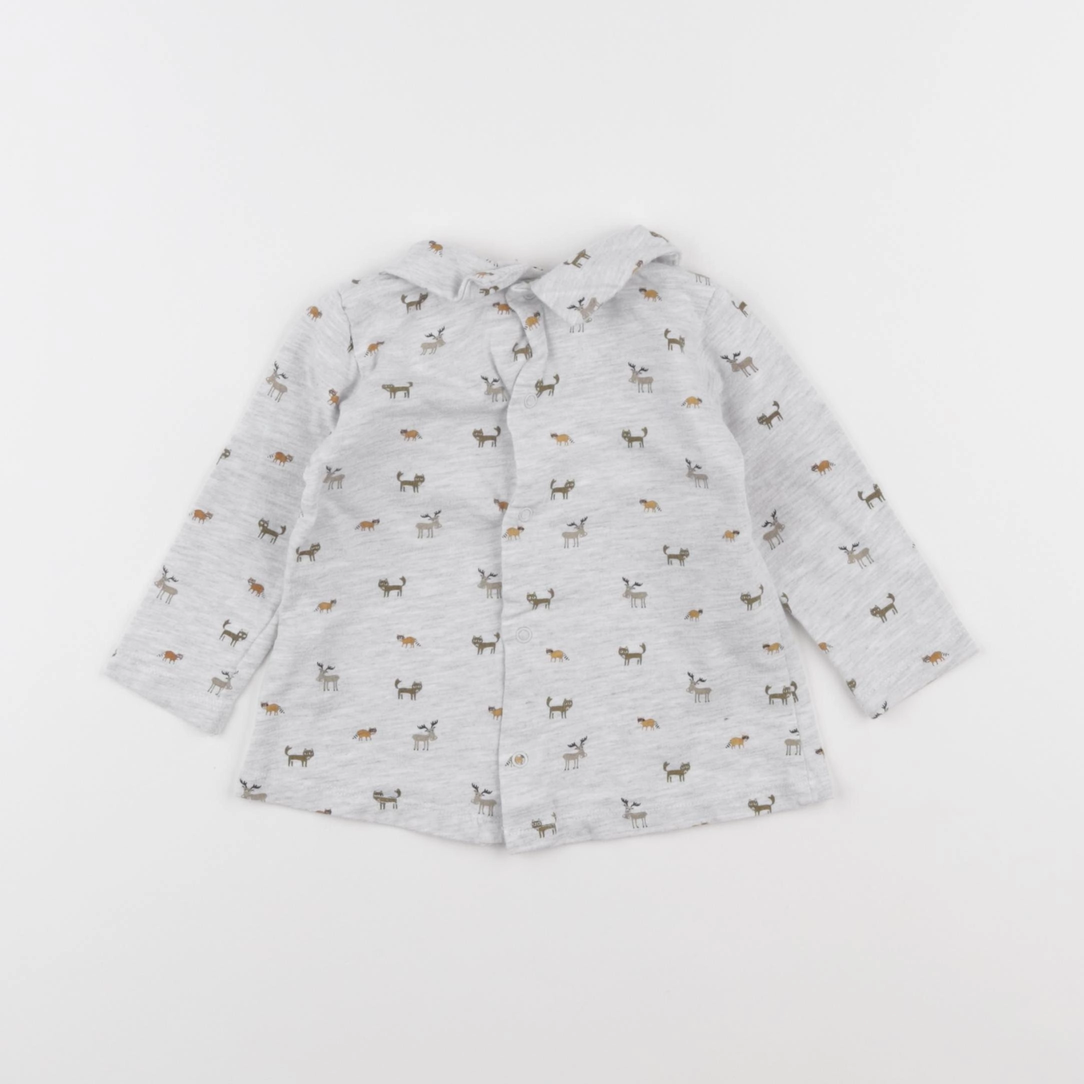 Boutchou - tee-shirt gris - 12 mois
