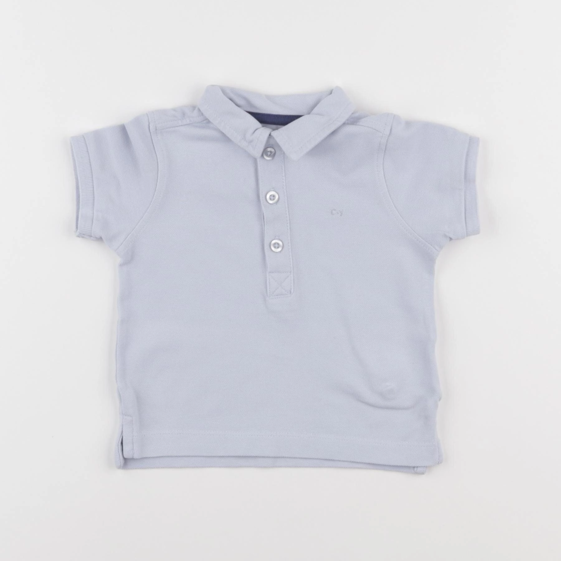 Cyrillus - polo bleu - 12 mois