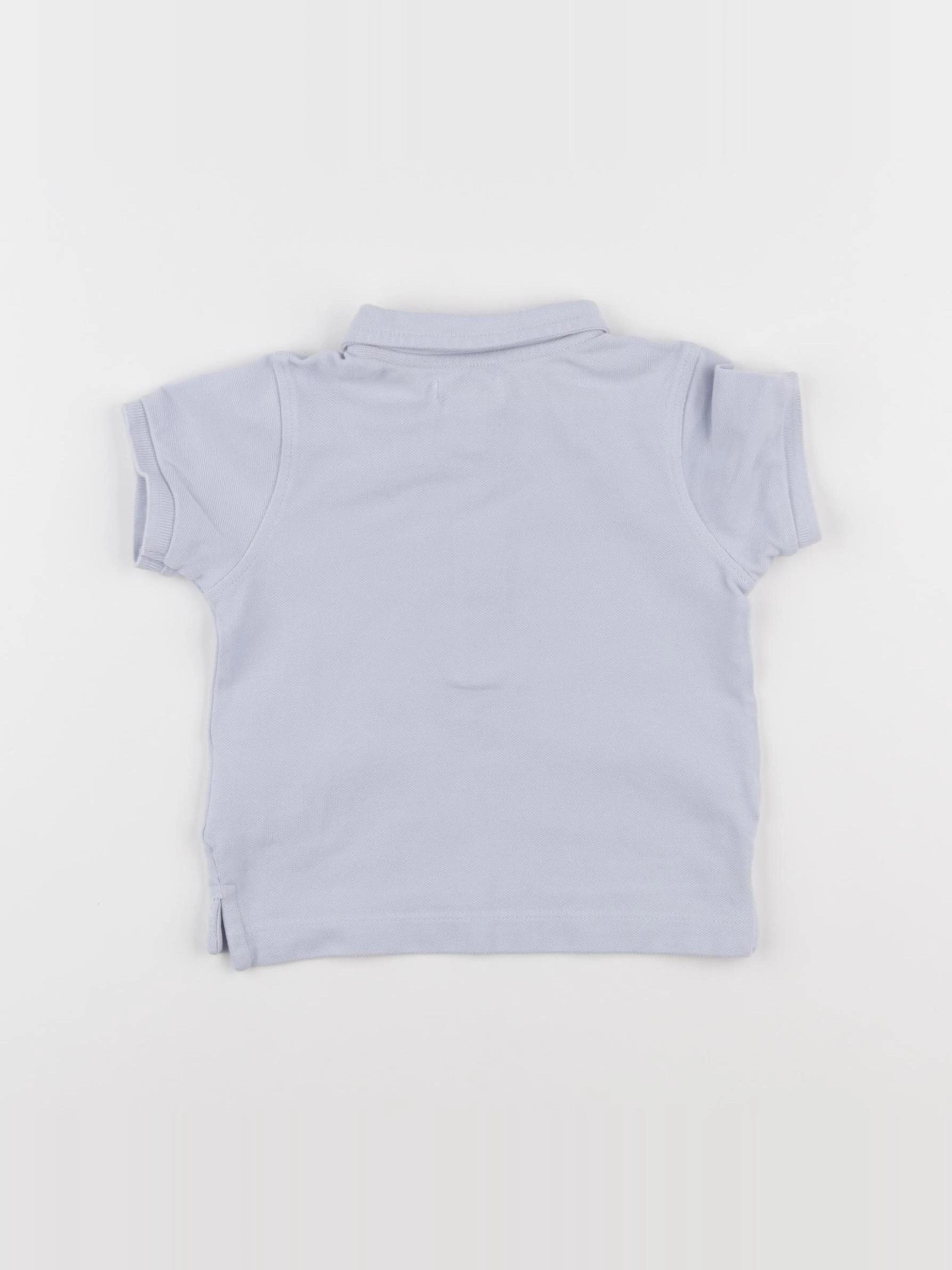 Cyrillus - polo bleu - 12 mois