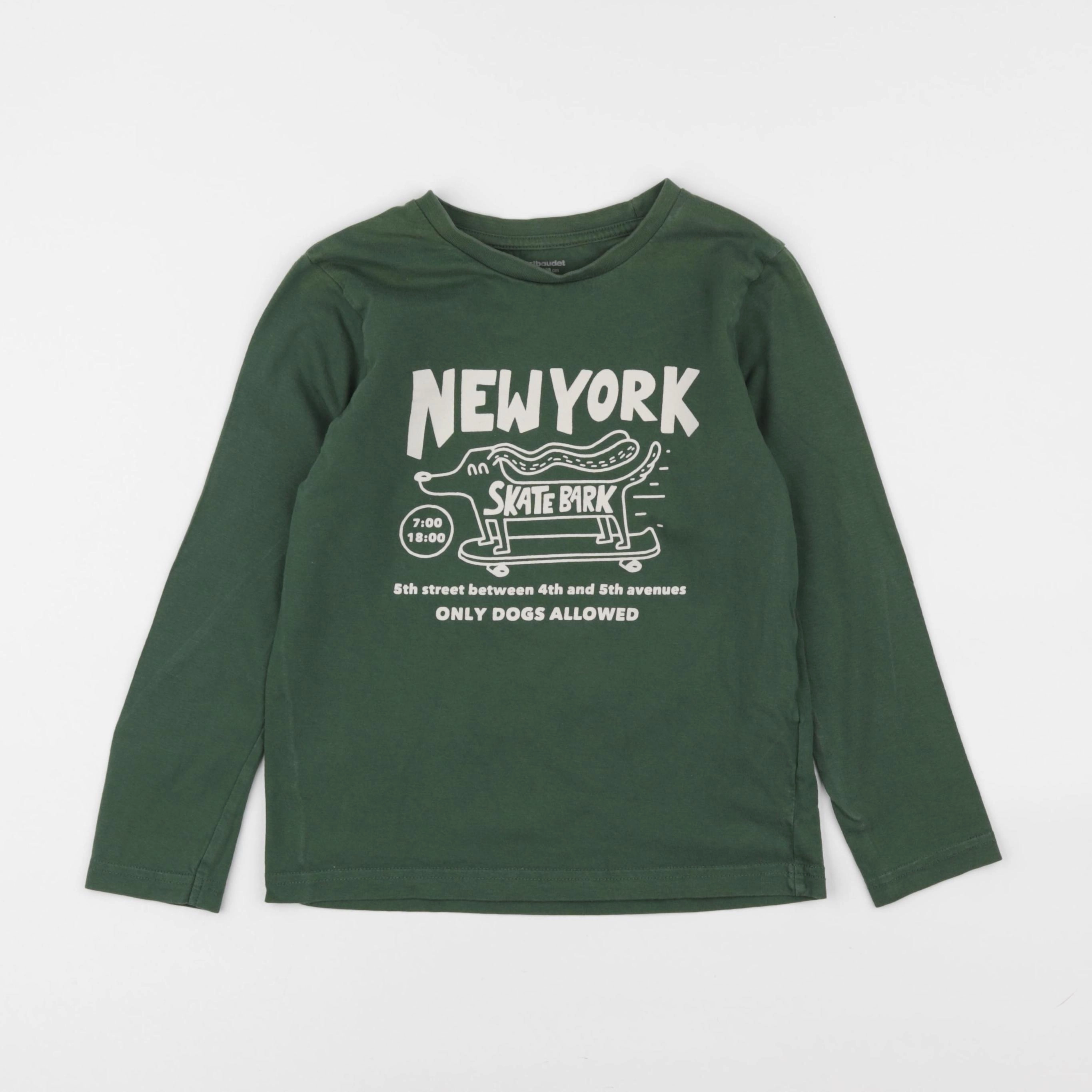 Vertbaudet - tee-shirt vert - 8 ans