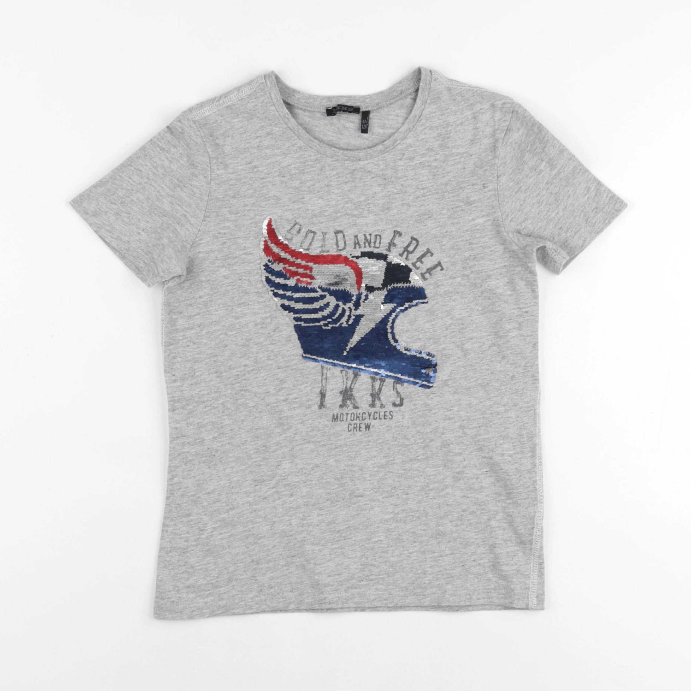 IKKS - tee-shirt gris - 8 ans