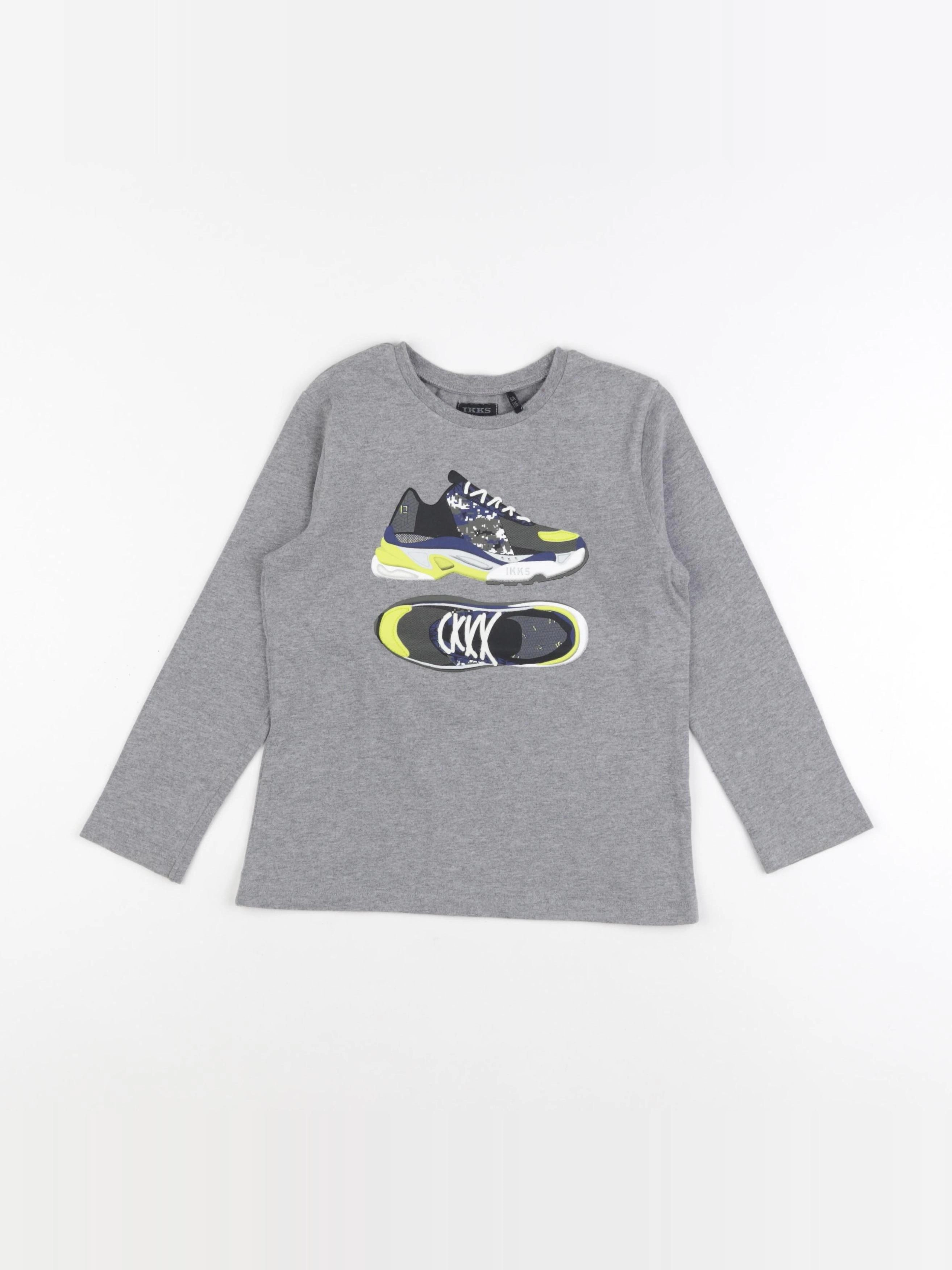 IKKS - tee-shirt gris - 6 ans