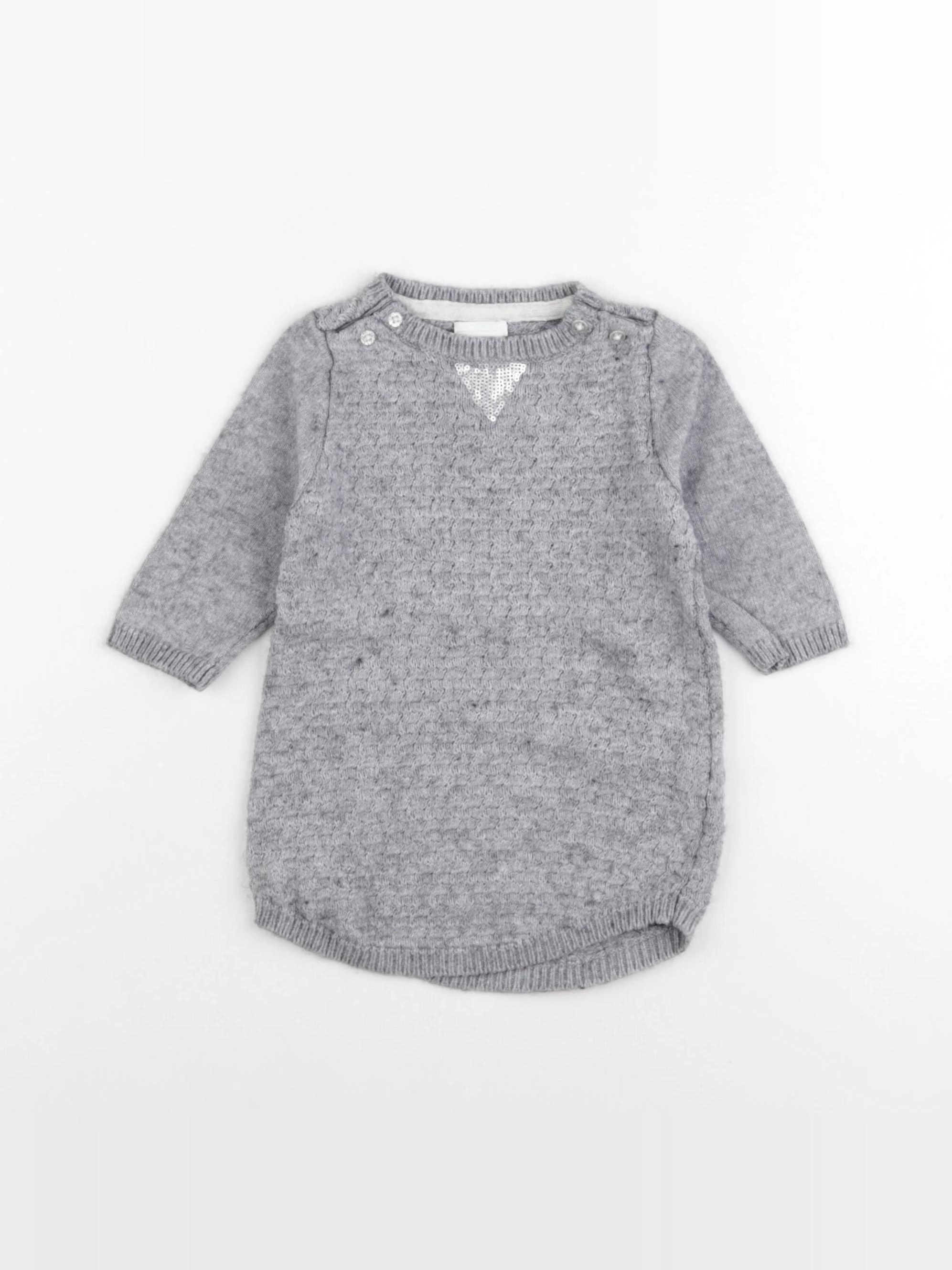Tape à l'oeil - robe gris - 9 mois