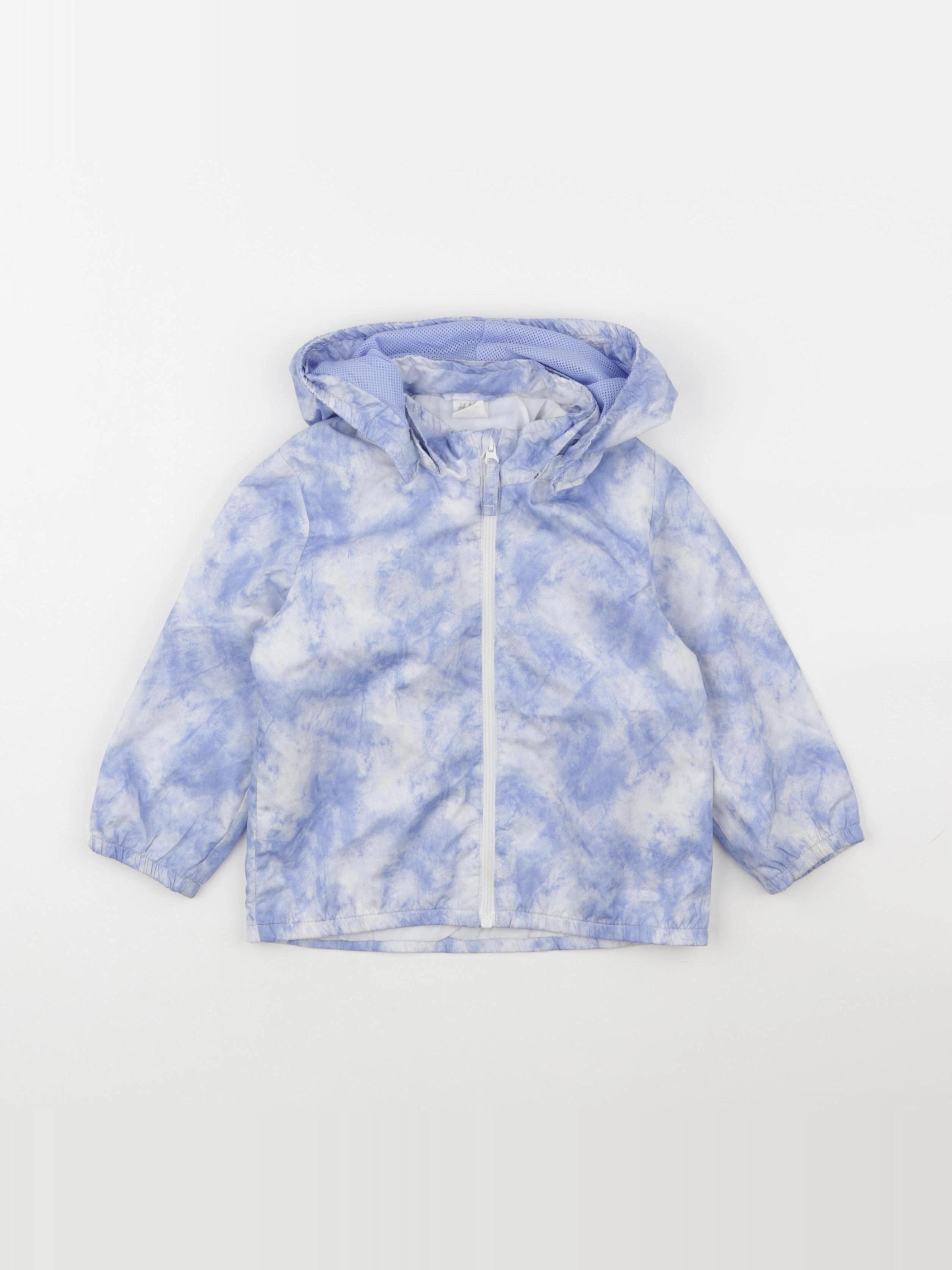 H&M - coupe-vent blanc, bleu - 12/18 mois