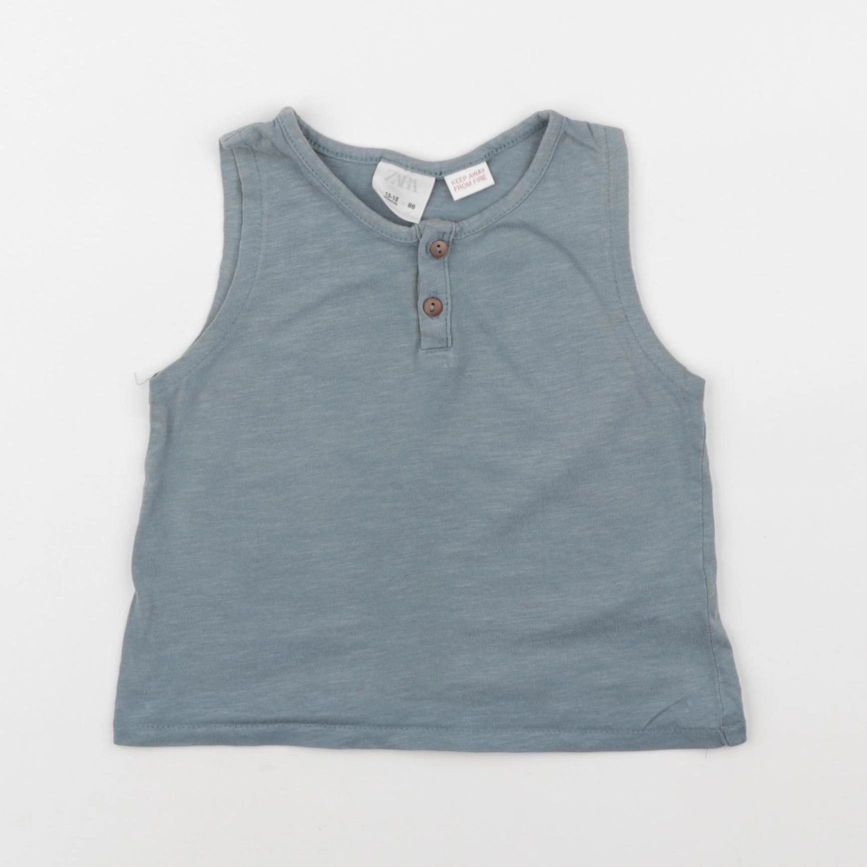 Zara - tee-shirt gris - 12/18 mois