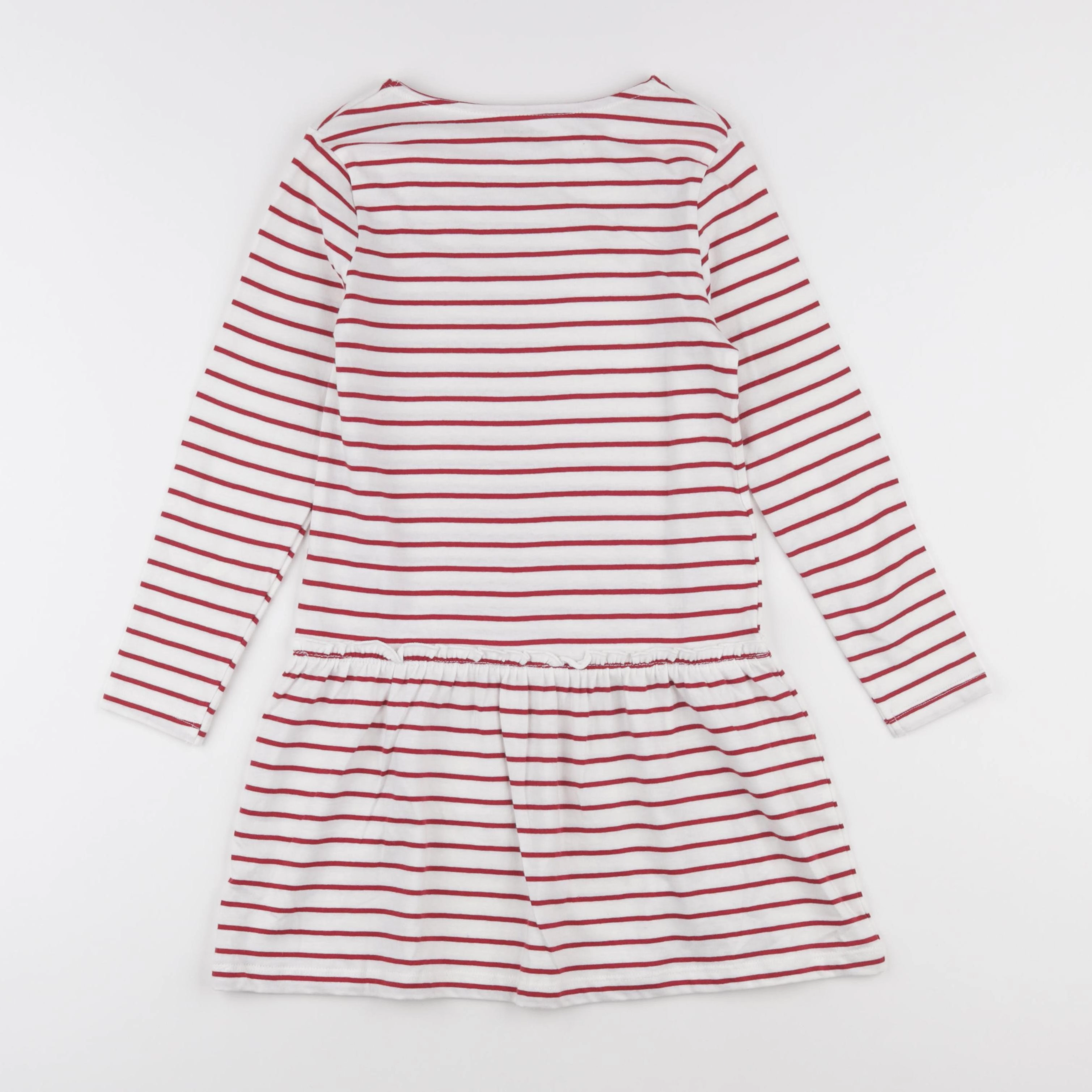 Vertbaudet - robe blanc, rouge - 7 ans