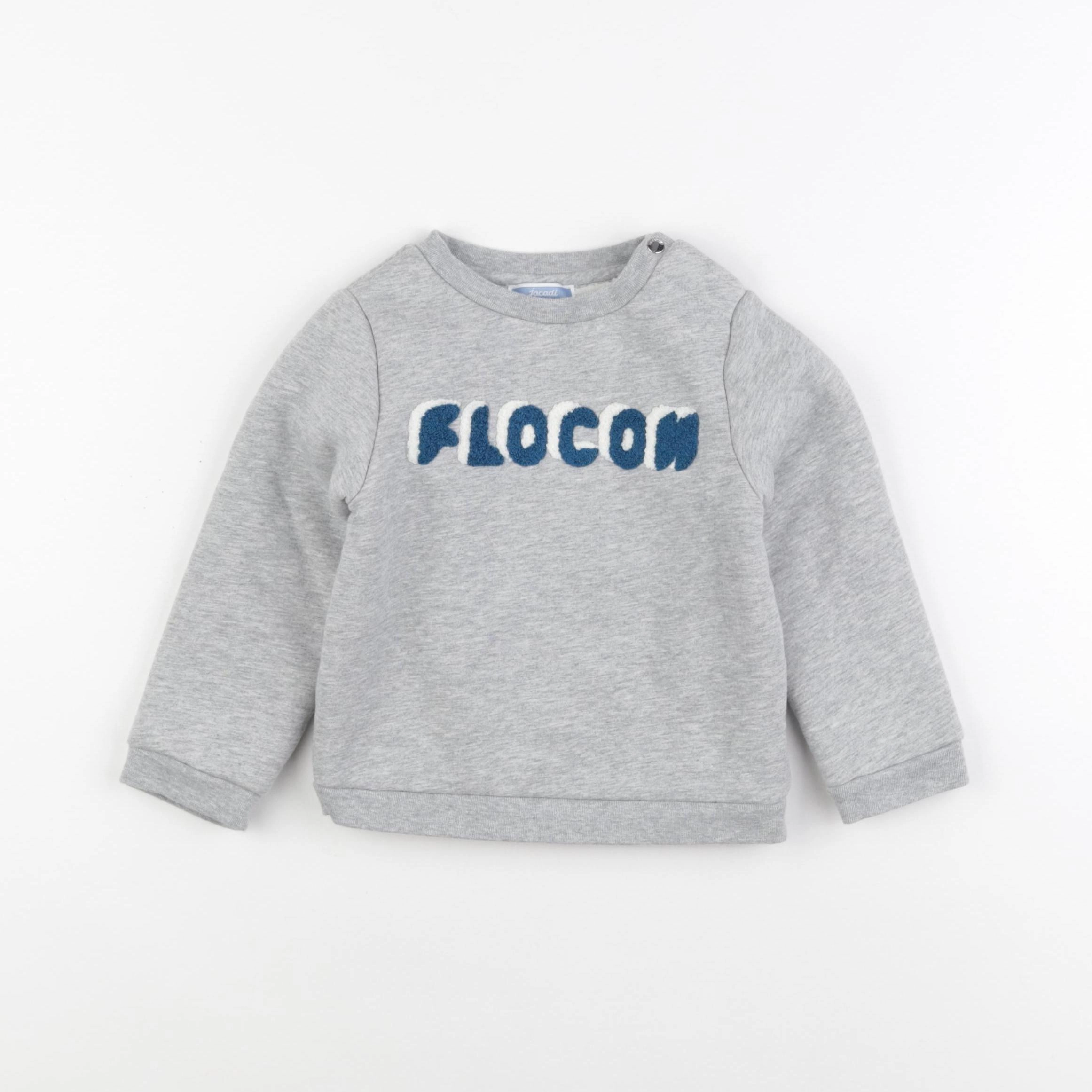 Jacadi - sweat gris - 24 mois